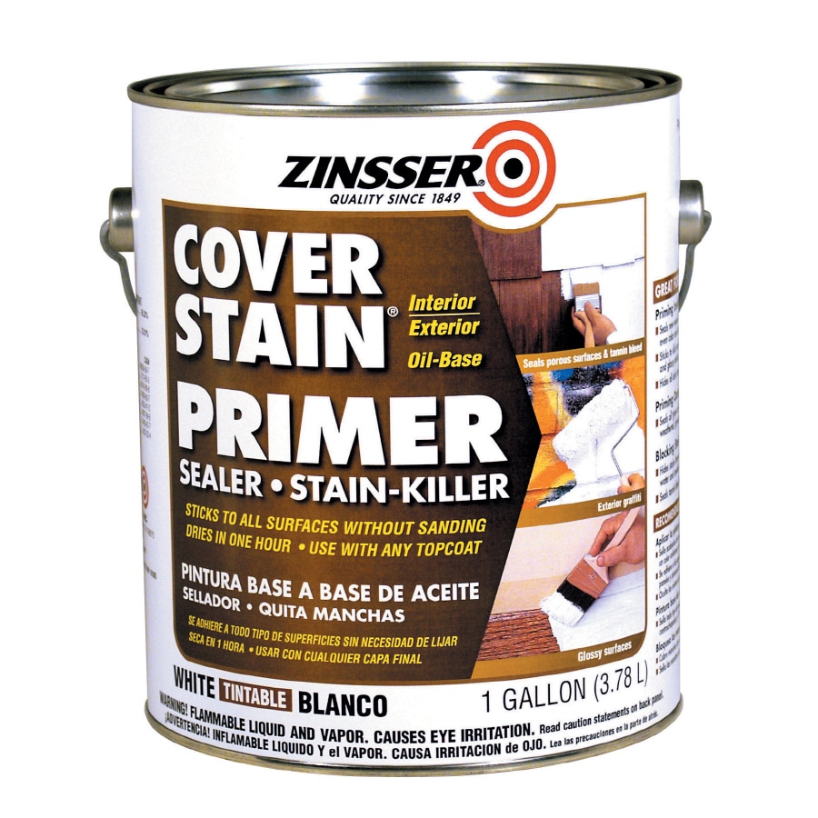 Rust-Oleum Zinsser 3608 Cover Stain Oil Base Primer Spray, 13 oz, White -  House Primers 