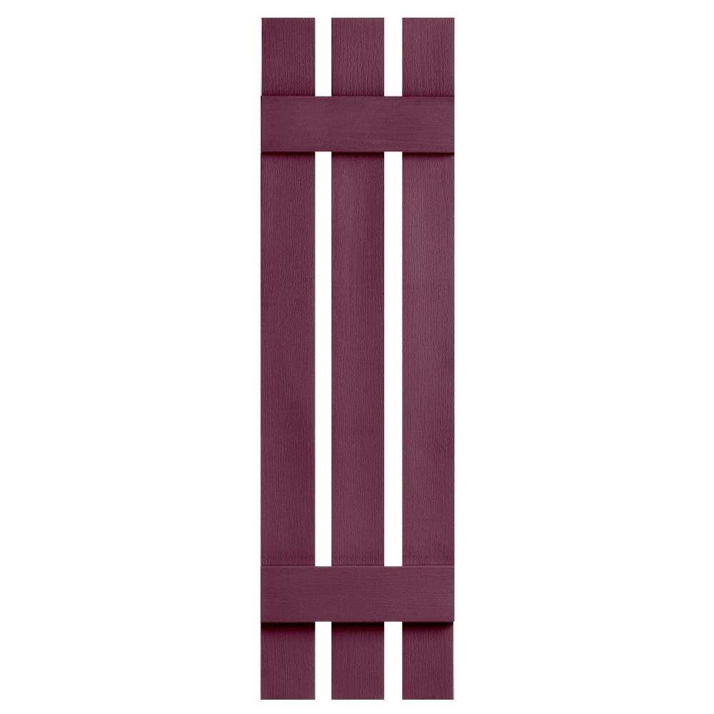 Alpha 12.38-in W x 47-in H Bordeaux Paintable Board and Batten Exterior ...