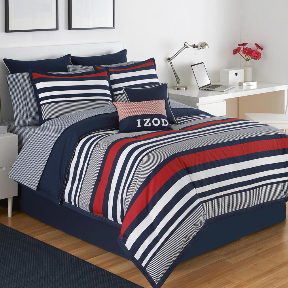 Throw-over Bedspread Java Stripe Blue 