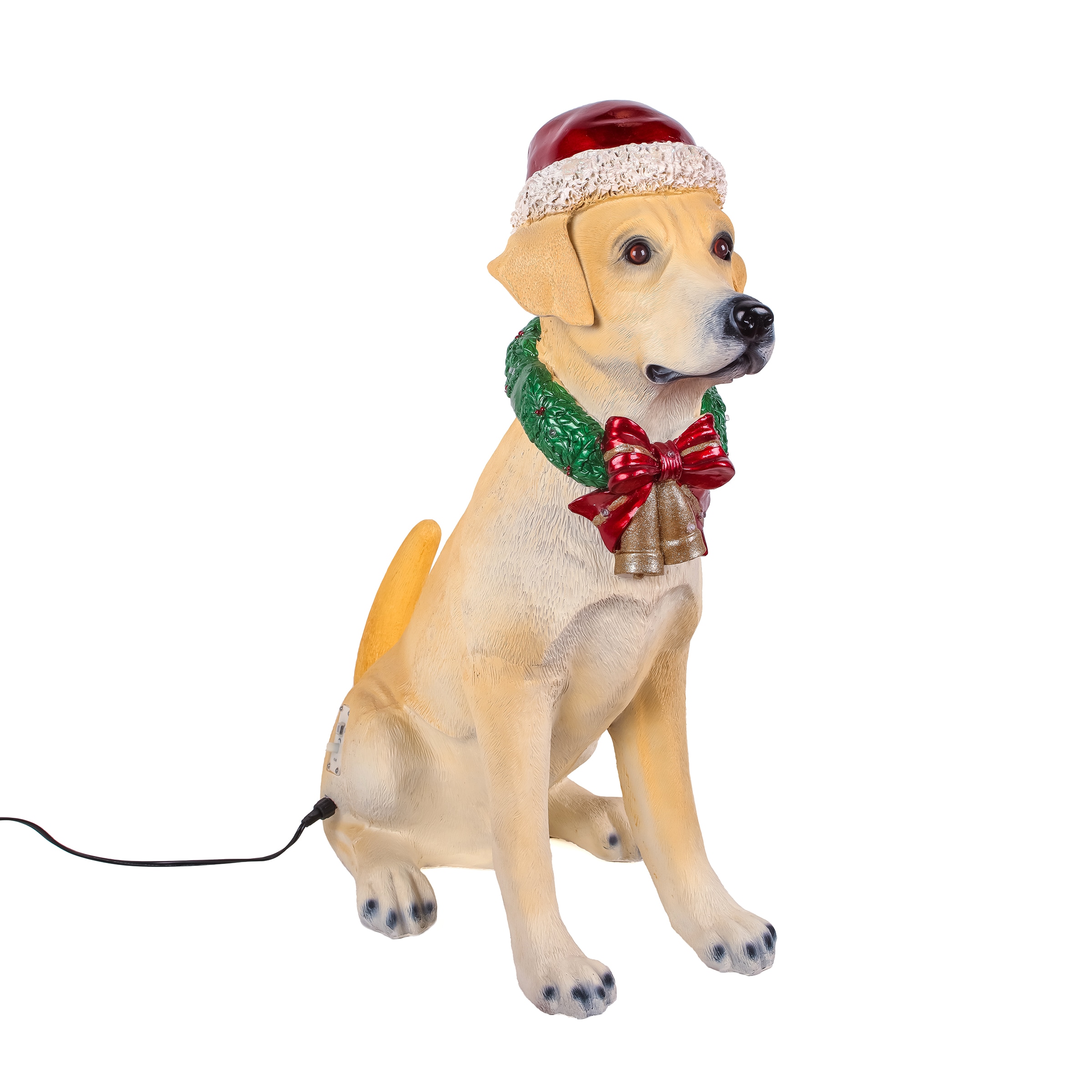 National Tree Company BG-20344AR1YLW 29-in Lighted Musical Dog Electrical Outlet Christmas Decor