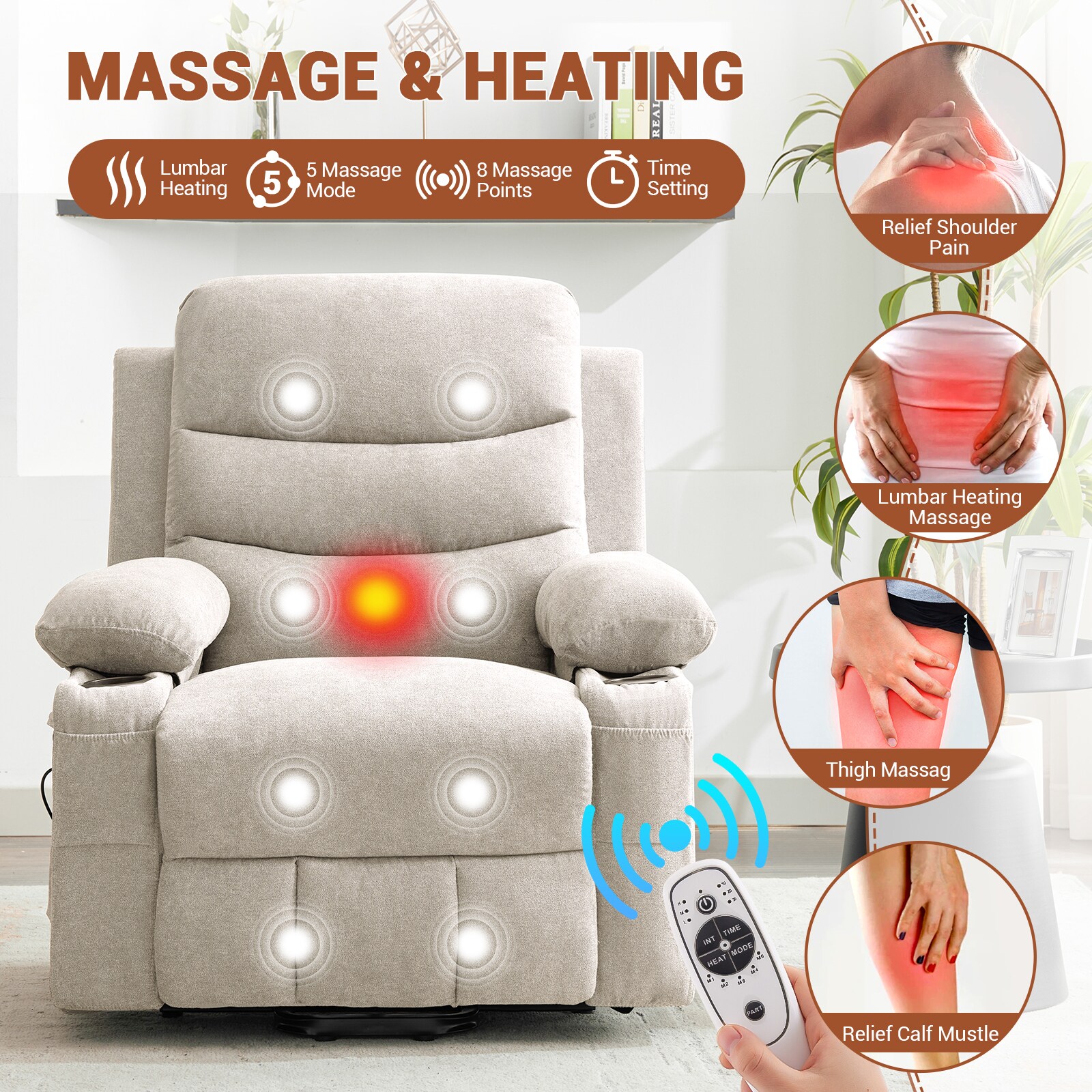 Qeetex SUN-PHK-333TCW9E recliners - View #5