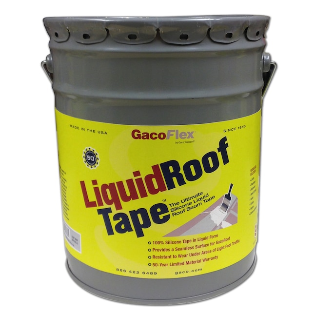 Gaco LiquidRoofTape 5-Gallon Silicone Reflective Roof Coating (50-Year Limited Warranty) Gaco LiquidRoofTape 5-Gallon Silicone Reflective Roof Coating (50-Year Limited Warranty)