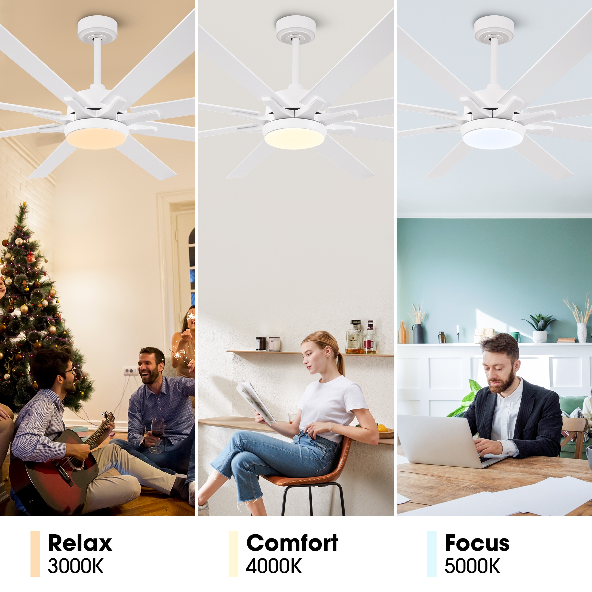 Parrot Uncle F8261WH110V Ceiling-Fans - View #11