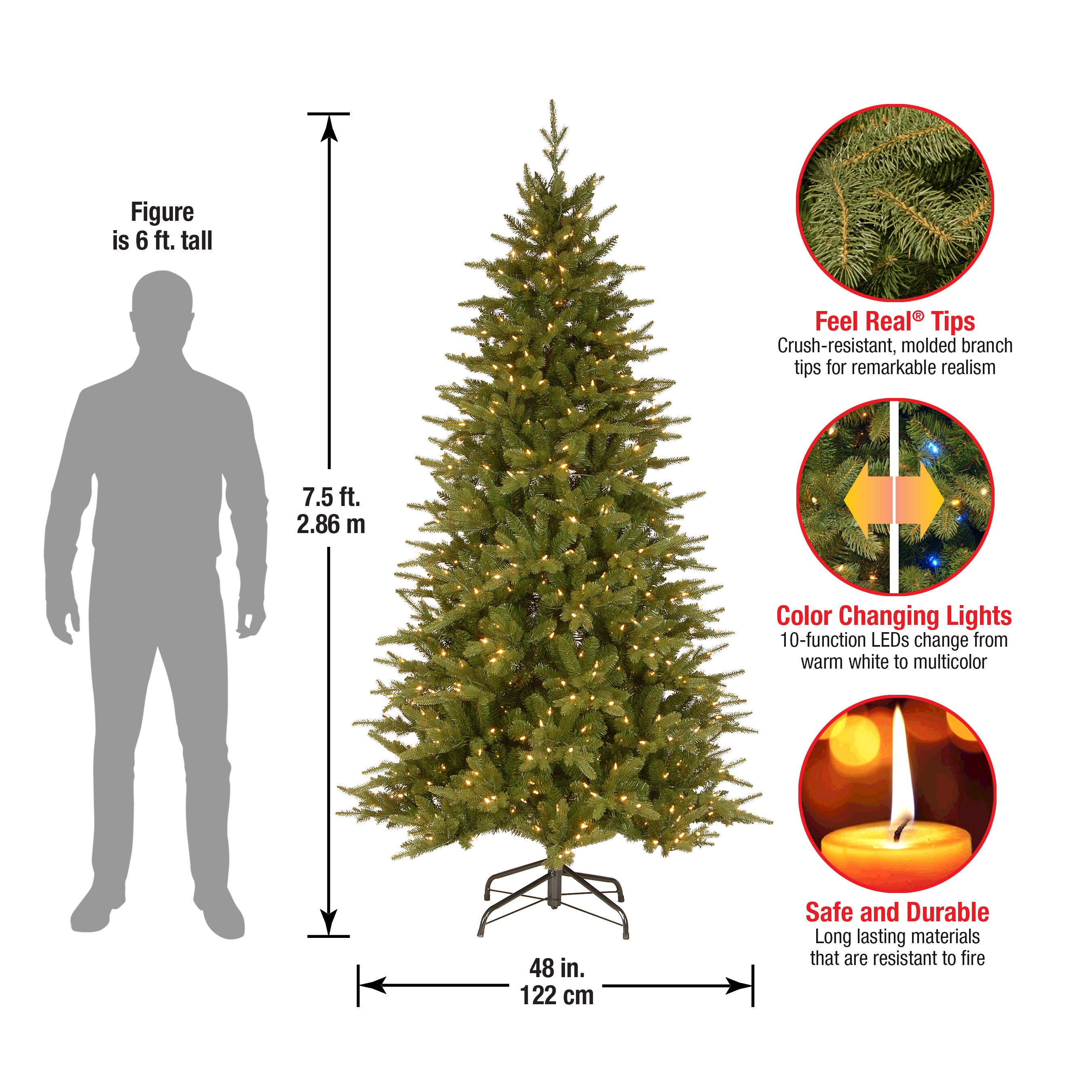 National Tree Company PESR8-D04-75 Artificial-Christmas-Trees - View #5