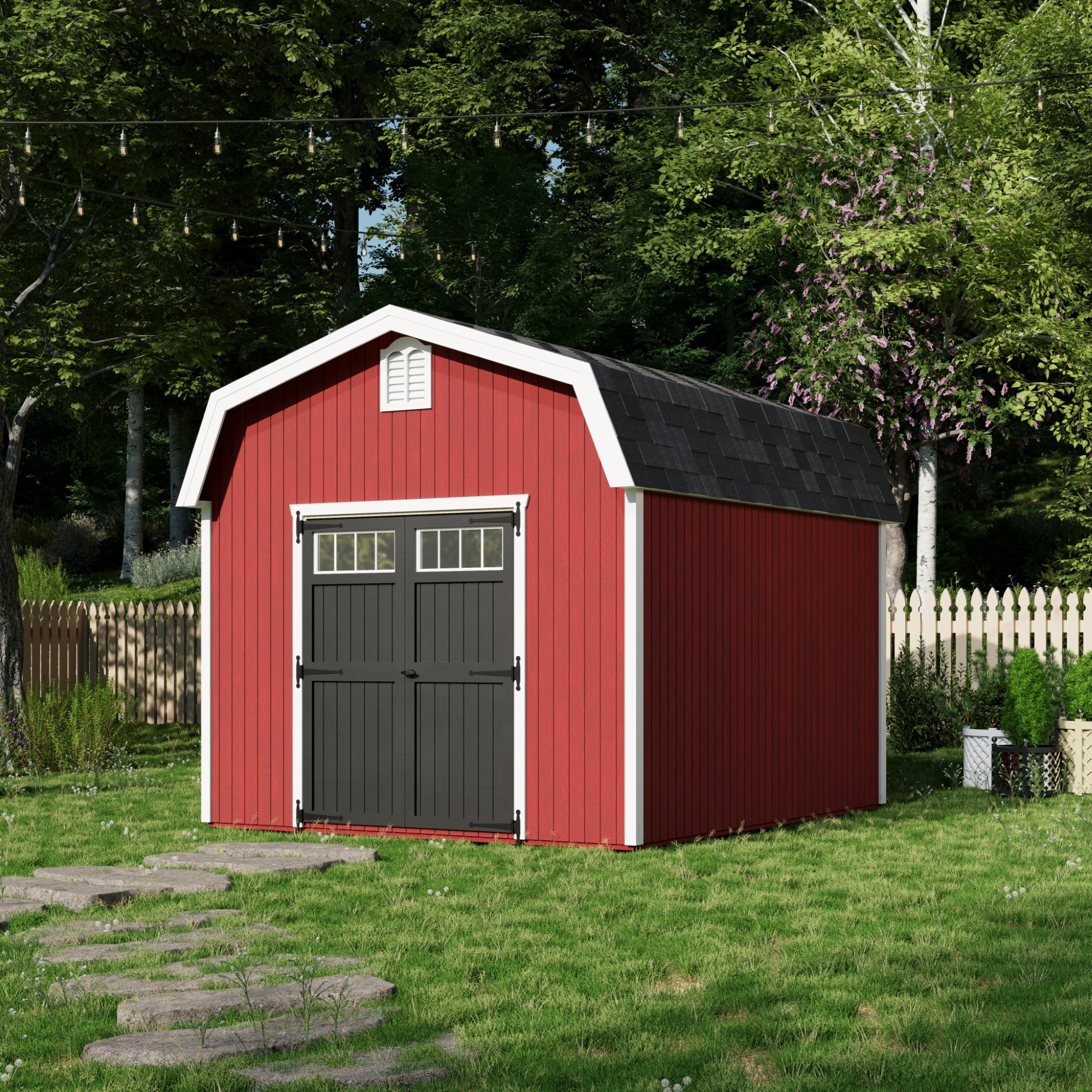 Little Cottage Co 10X12 WBCGS-PC-FK Wood-Storage-Buildings - View #2