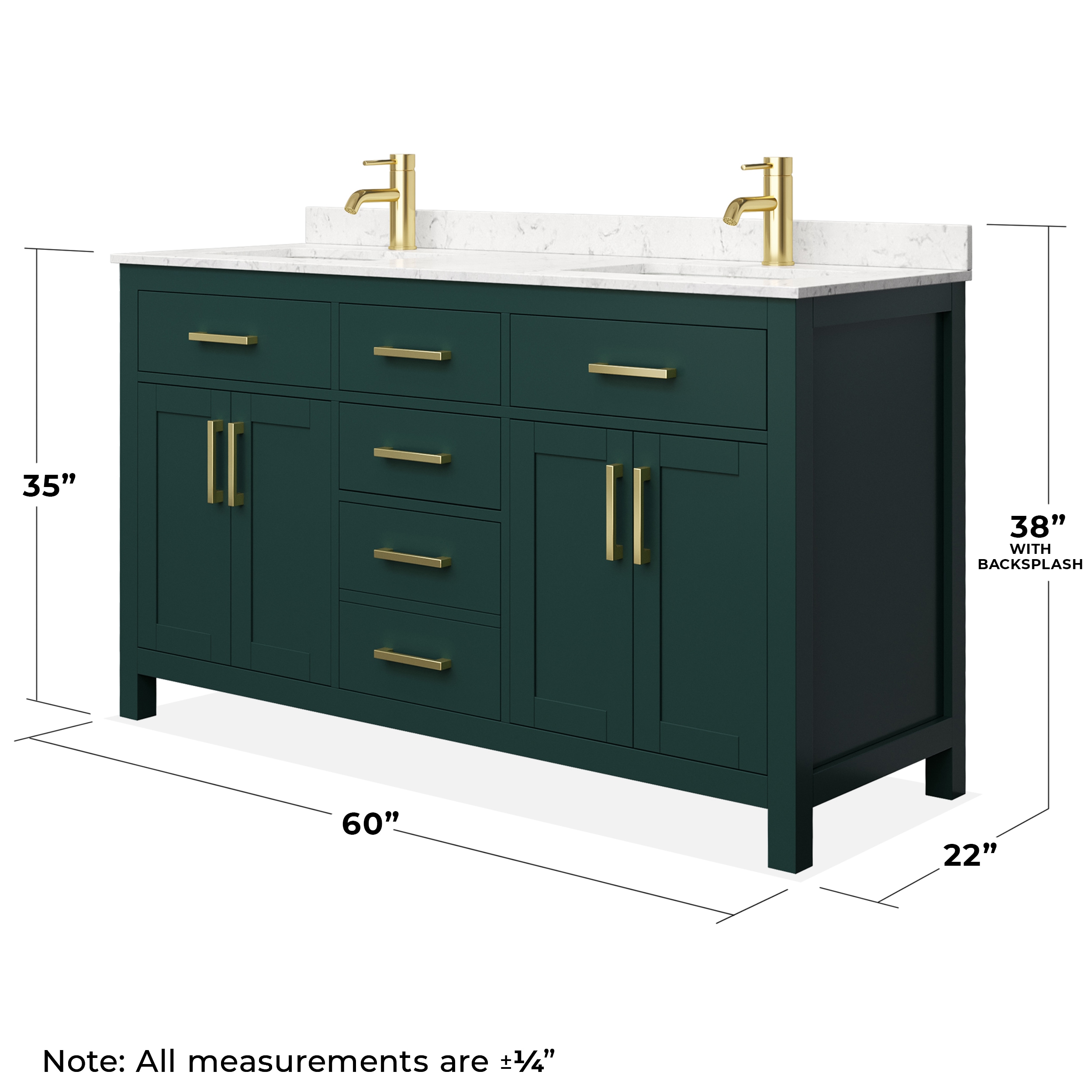 Wyndham Collection WCG242460DGDCCUNSMXX Bath-Vanity-Combo - View #5