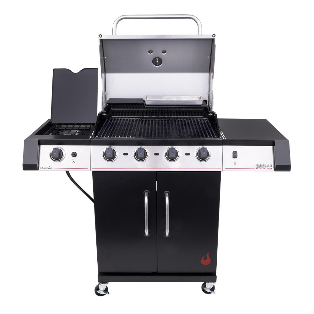 Char Broil Silver 4 Burner Liquid Propane Infrared Gas Grill with