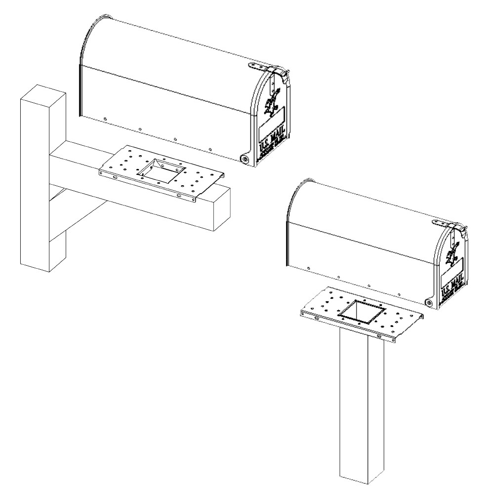 PostMaster LUMBS0B06 Mailbox-Accessories - View #2