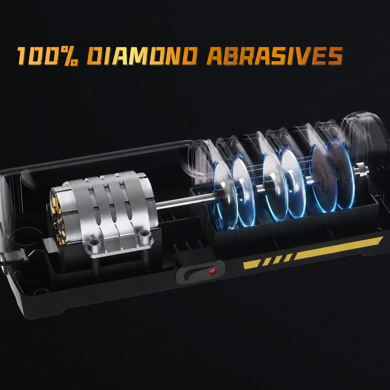 Lukvuzo Electric Knife Sharpener Three Stage Diamond Abrasives Disc ...