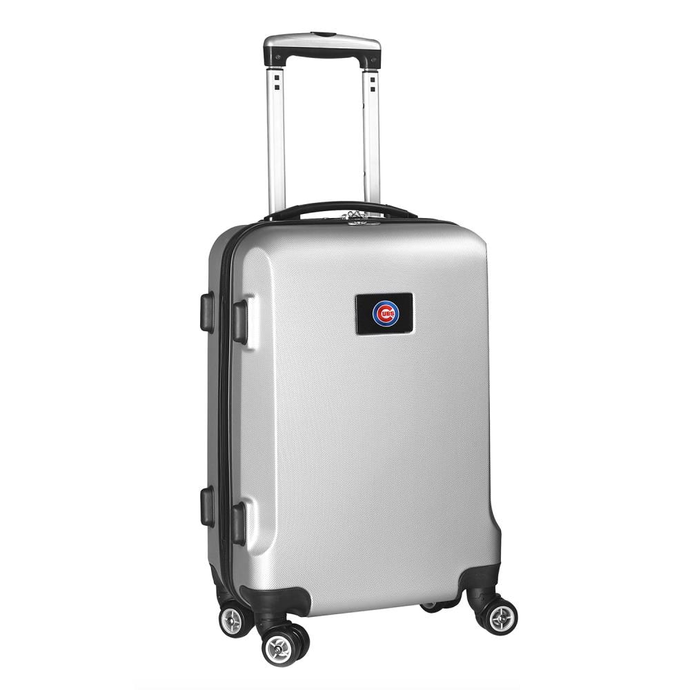 Mojo Licensing MLCUL204_SILVER MLB Chicago Cubs 24 x 15 x 9 Silver Polycarbonate Hardshell Carry-on Bag (1-Bag)