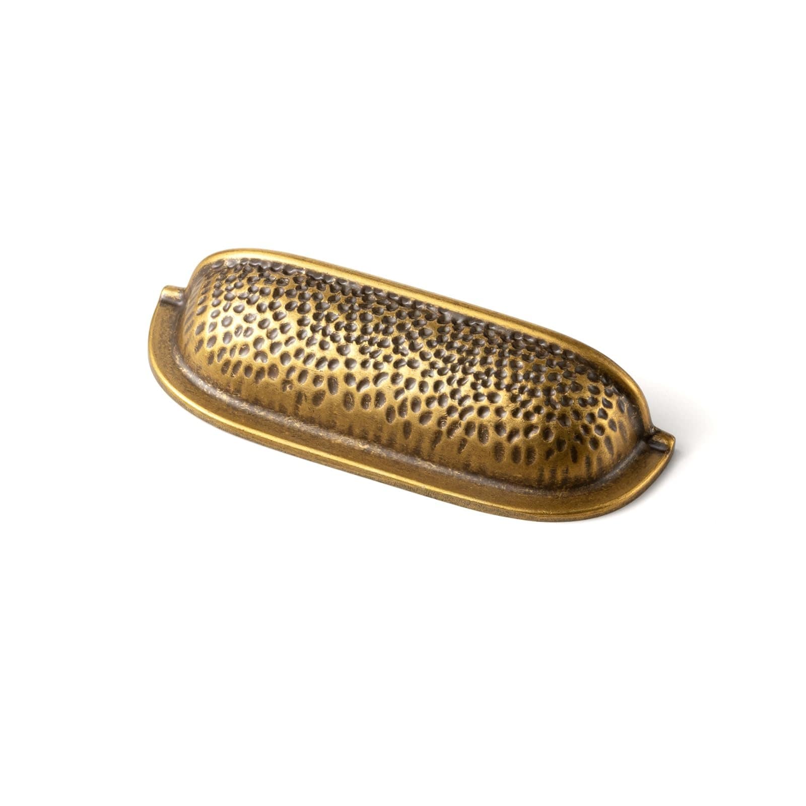 Aoibox 6 pack 3 in antique brass cup pulls with hammered texture for kitchen drawers and cabinet fronts Inch #LABLH7VQ