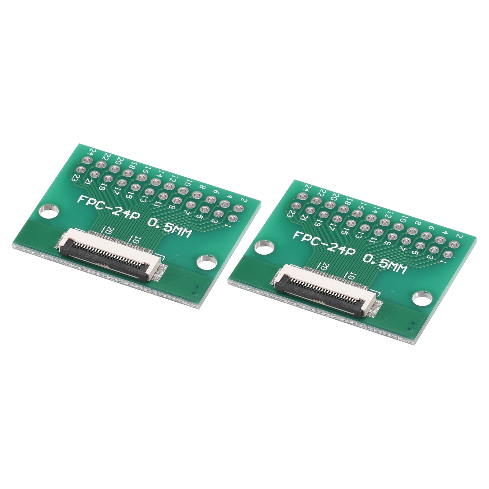 Unique Bargains FPC FFC PCB Converter Board 24P 0.5mm on Socket Side Back 1.0mm to DIP 2.54mm for LCD 3D Printer Camera DVD TV Laptop 2pcs #S26080601UX3421