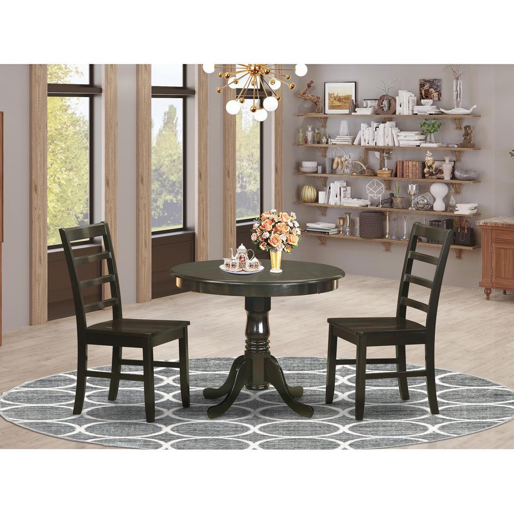 East West Furniture ANPF3-CAP-W Dining-Sets - View #4