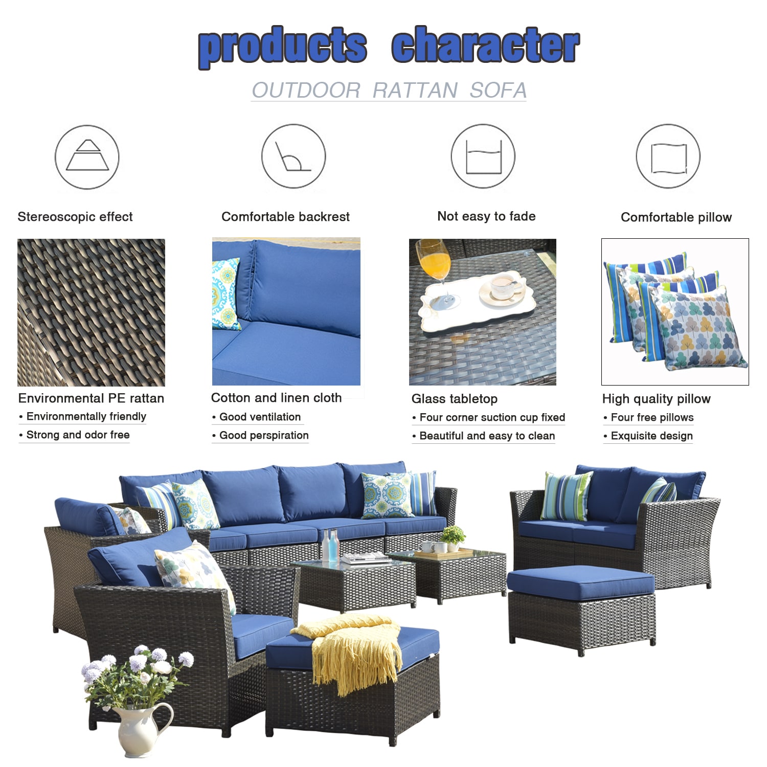 XIZZI XW10124 Patio-Conversation-Sets - View #3