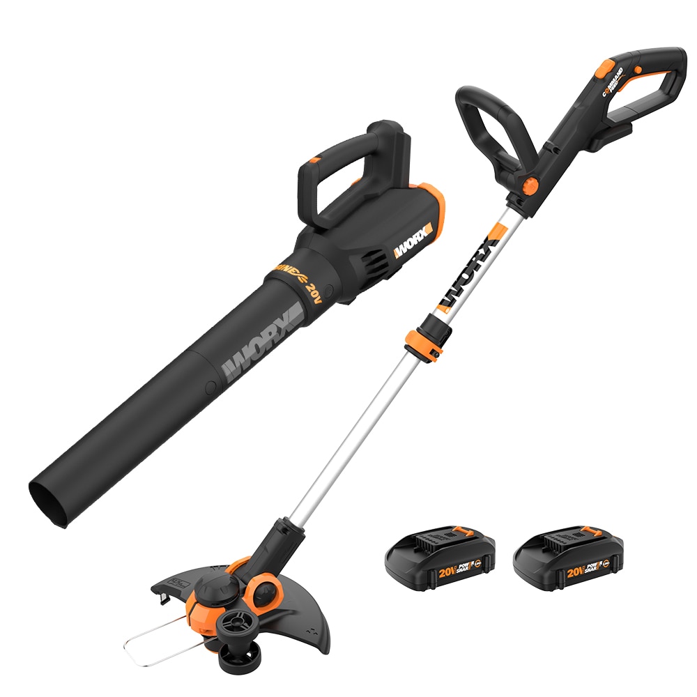 BLACK+DECKER 40-volt Max Cordless Battery String Trimmer and Leaf Blower  Combo Kit (Battery & Charger Included)