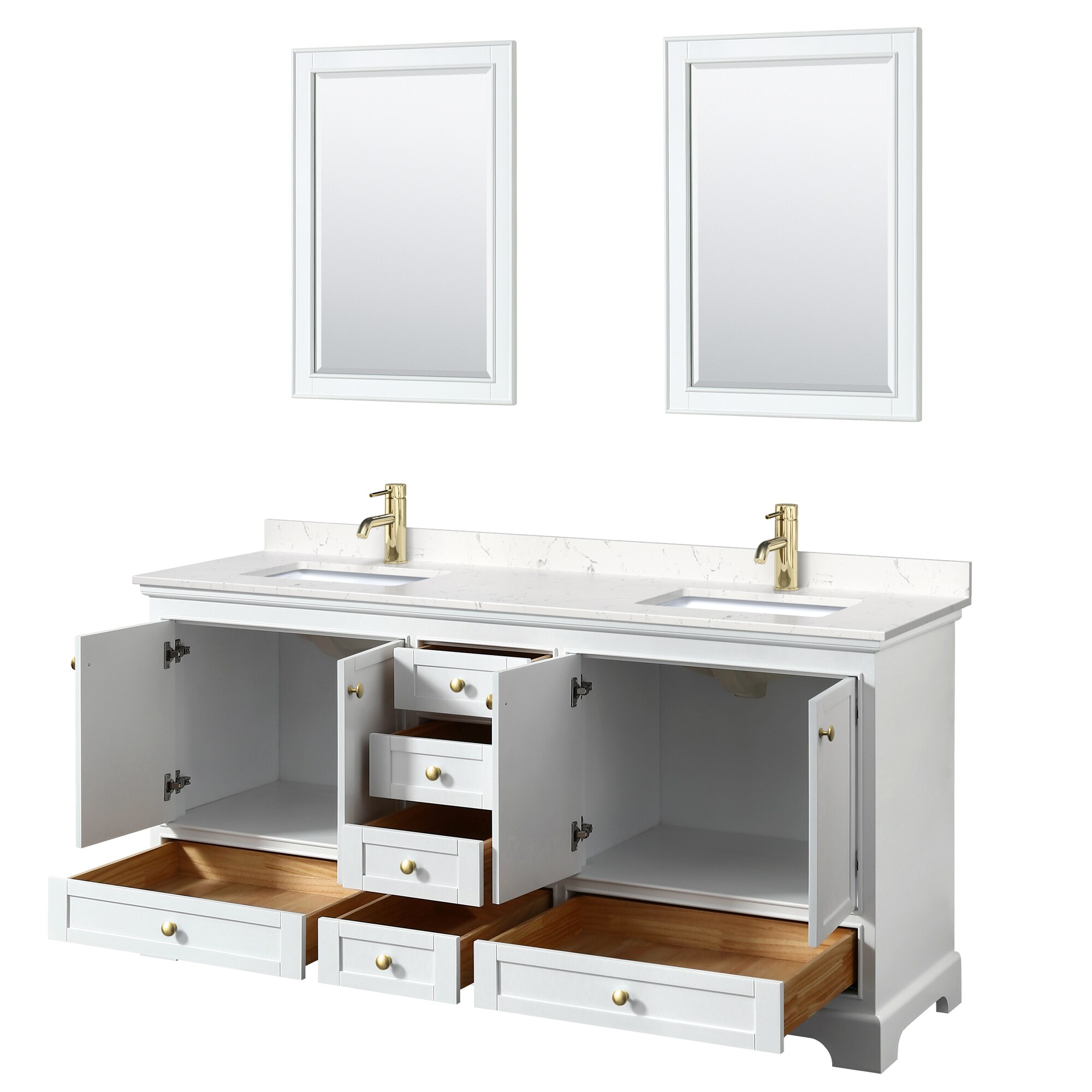 Wyndham Collection WCS202072DWGC2UNSM24 Bath-Vanity-Combo - View #2