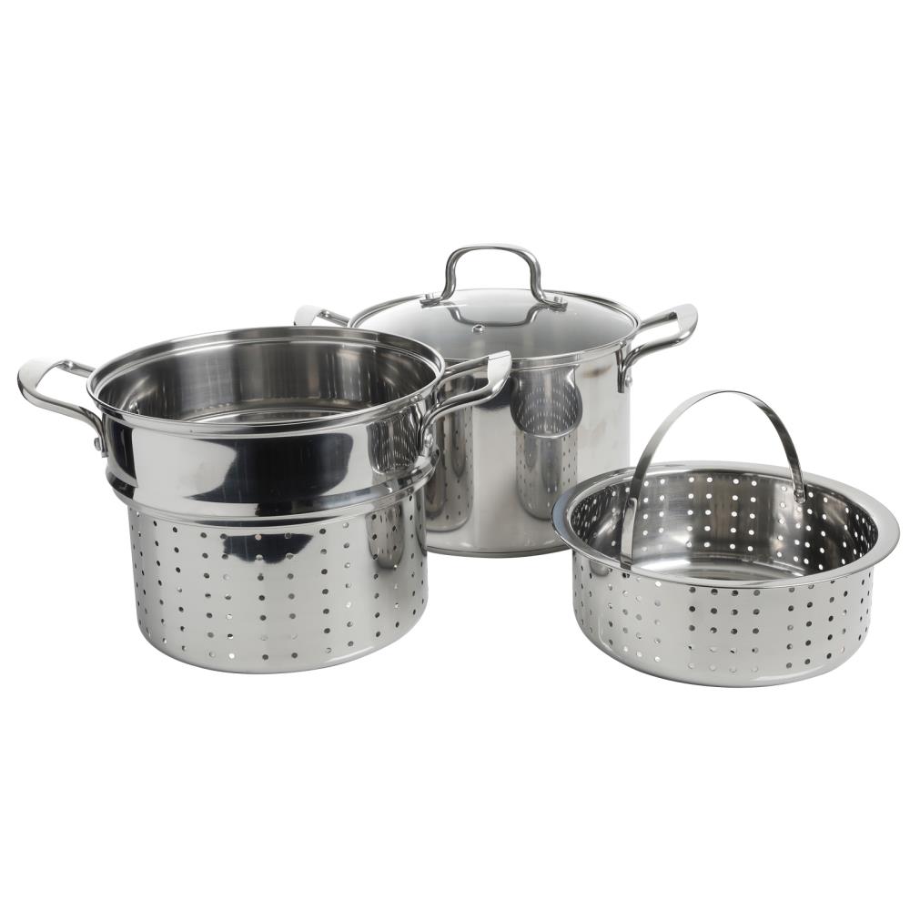 Oster Hali 3 Piece Stainless Steel Steamer Set With Lid