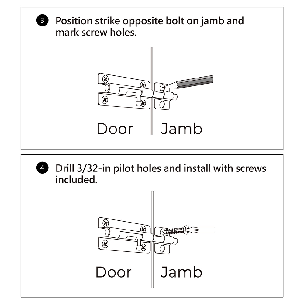 RELIABILT 3-in Stainless Steel Stainless Steel Barrel Bolt 20485SSBLG ...