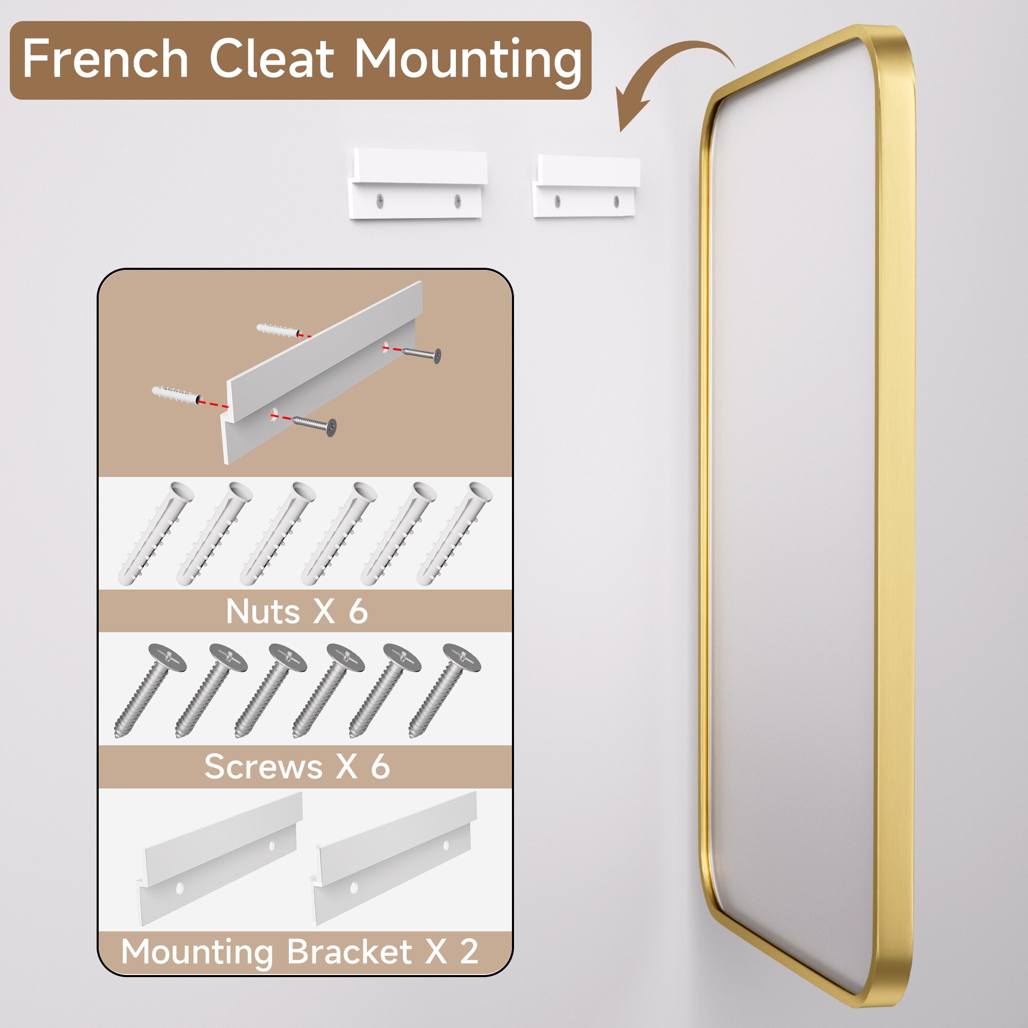 LOVMOR M-G-4032-LSQ Decor-Mirrors - View #3