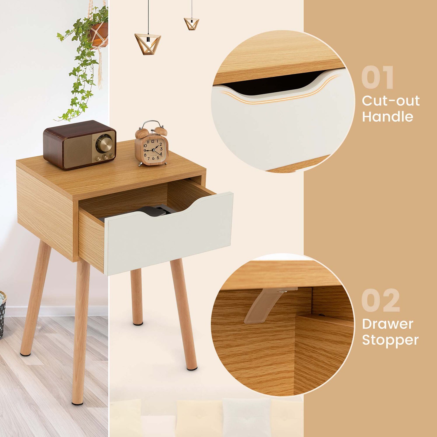 Costway CSHY004390 nightstands - View #7