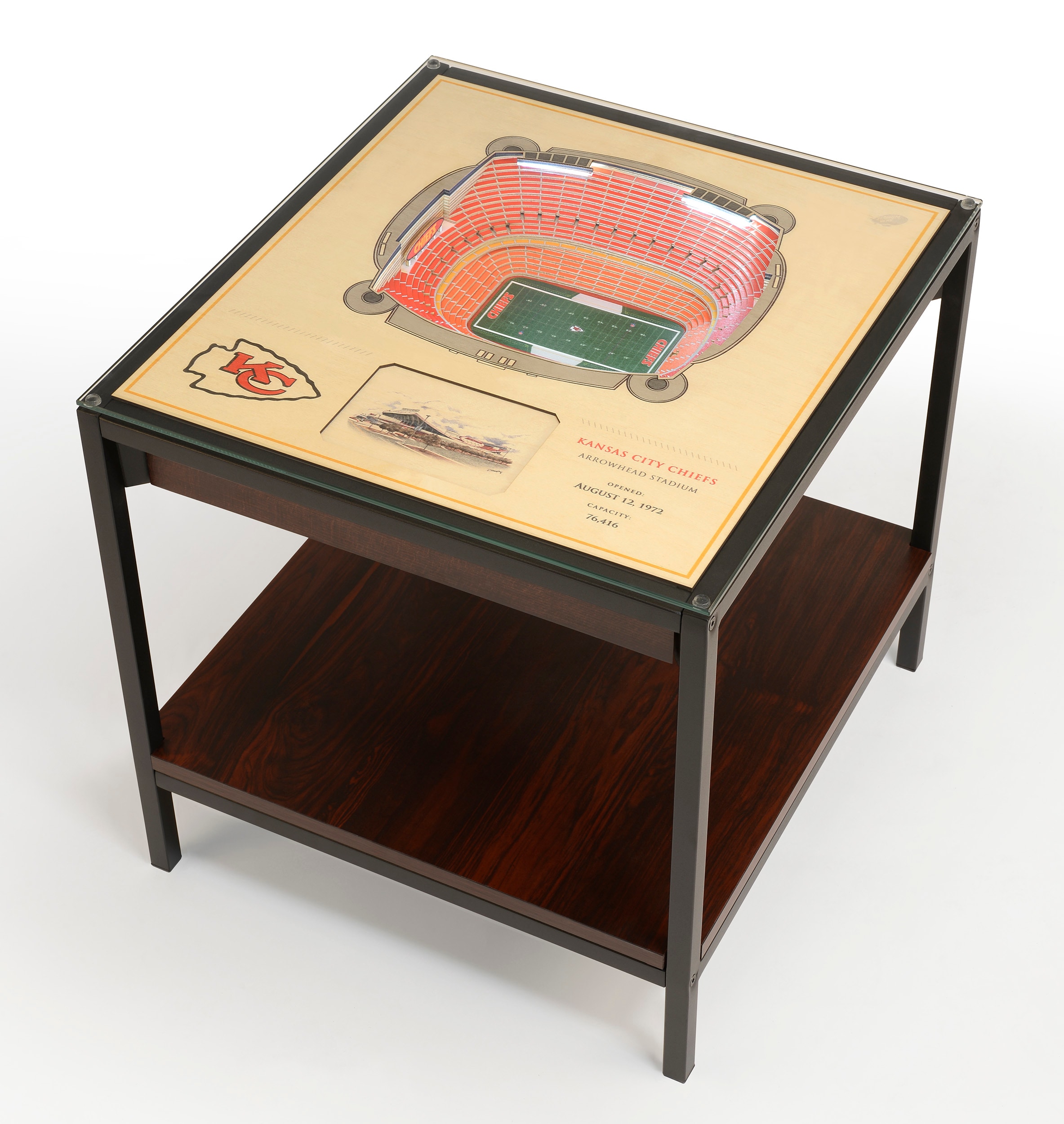 Imperial Detroit Lions Oak Barrel Table