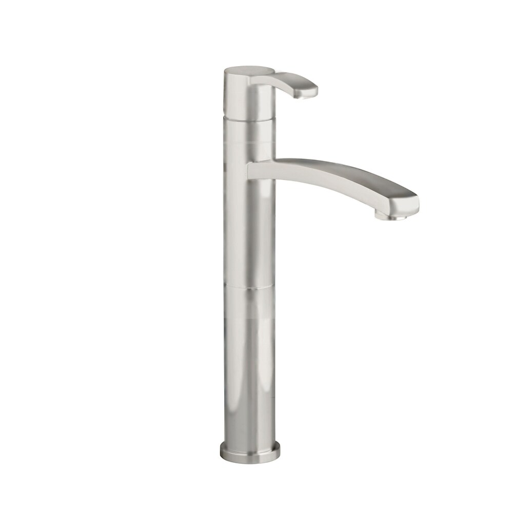 American Standard Berwick Satin Nickel 1 Handle Single Hole Watersense Mid Arc Bathroom Sink 