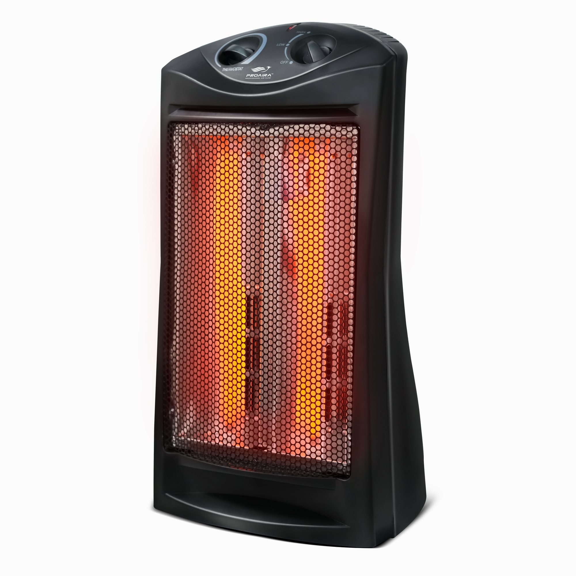 PROAIRA HTR95 Up to 1500-Watt Quartz Radiant Tower Indoor Electric Space Heater with Thermostat