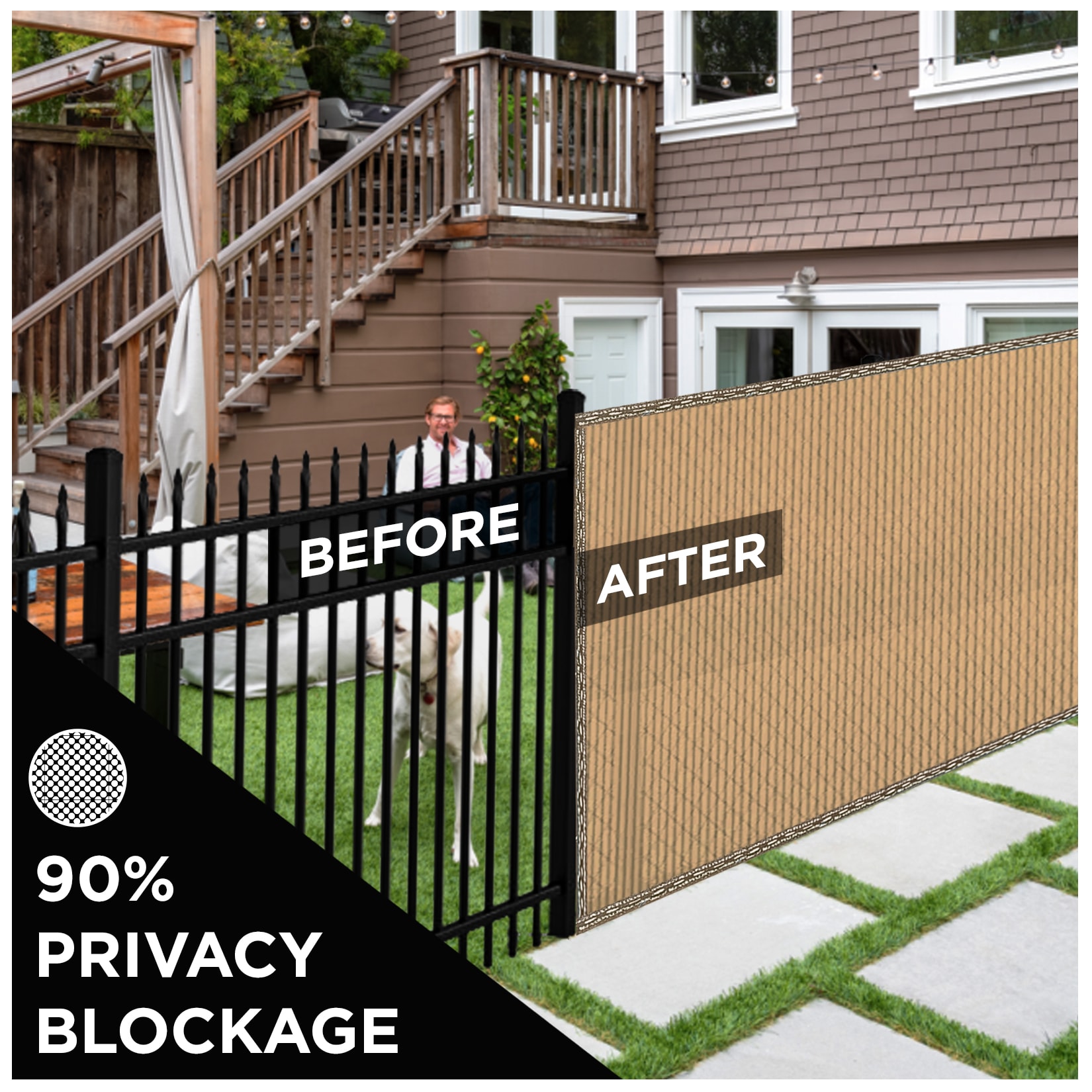 BOEN PN-30069 Chain-Link-Fence-Slats - View #4