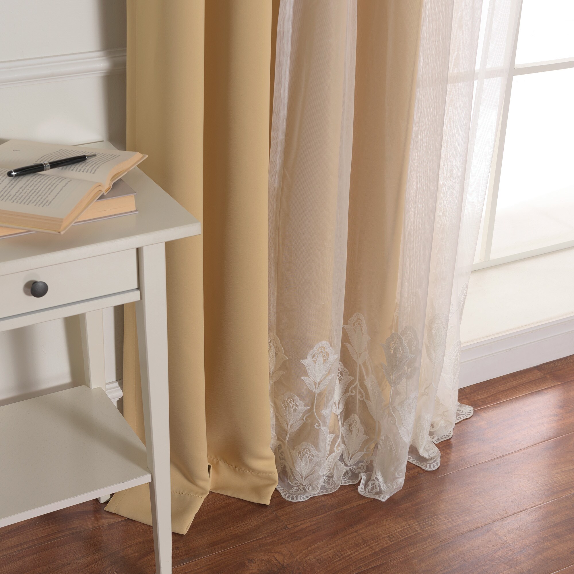 Best Home Fashion MM-TULIP-84-SUNLIGHT curtains - View #5