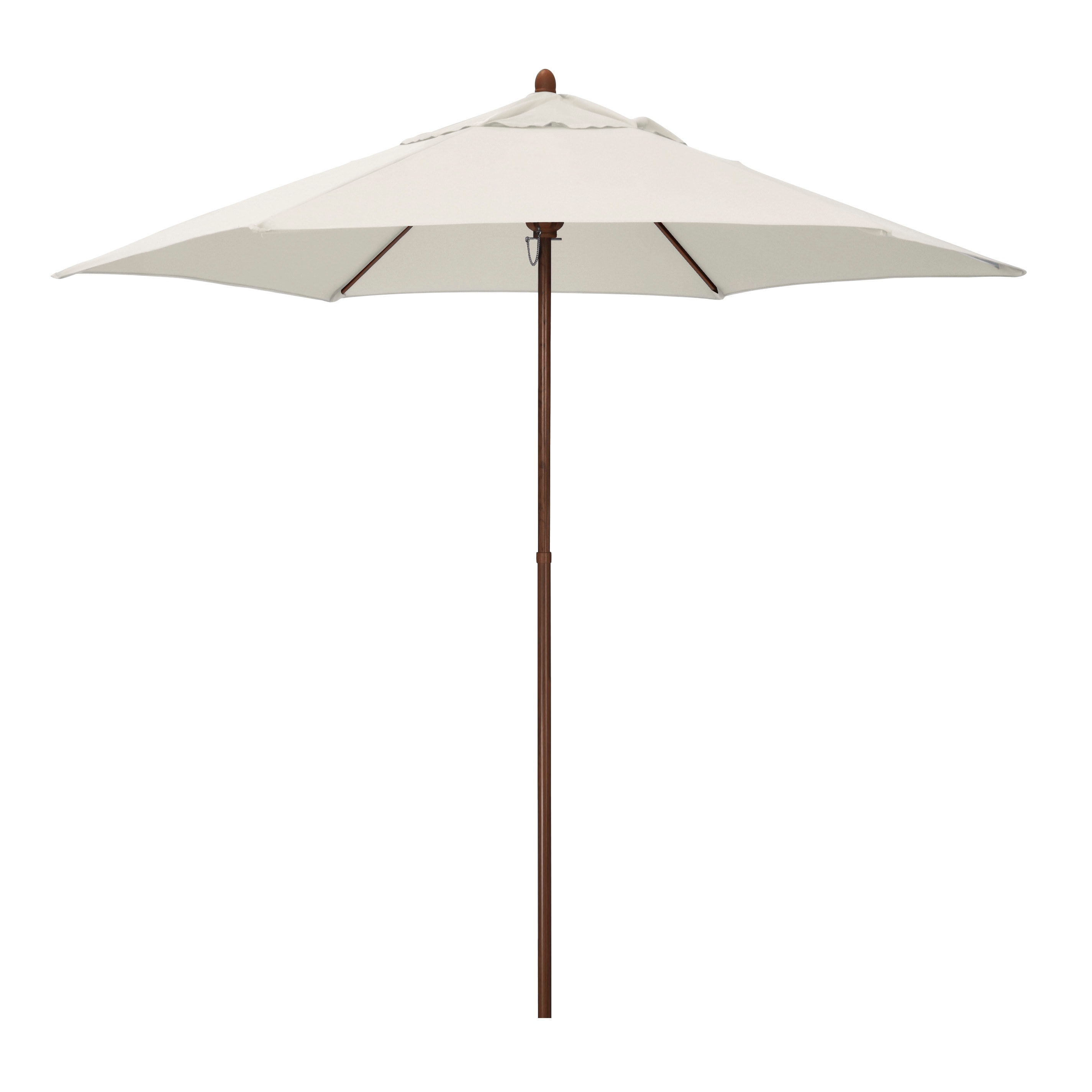 Astella MOW906202-P10 9-ft Steel White No-tilt Market Patio Umbrella