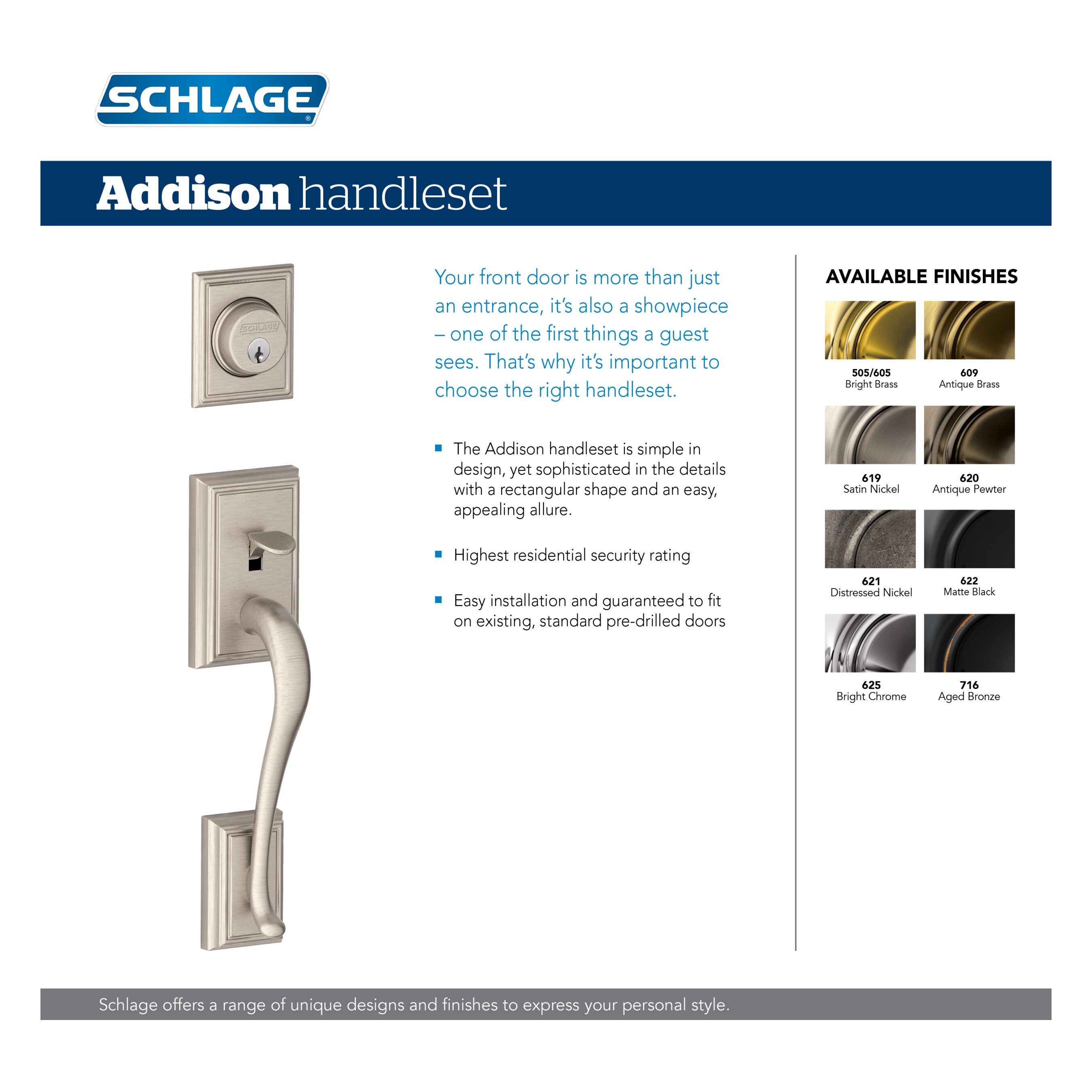 Schlage F60 G ADD 619 ACC handlesets - View #7