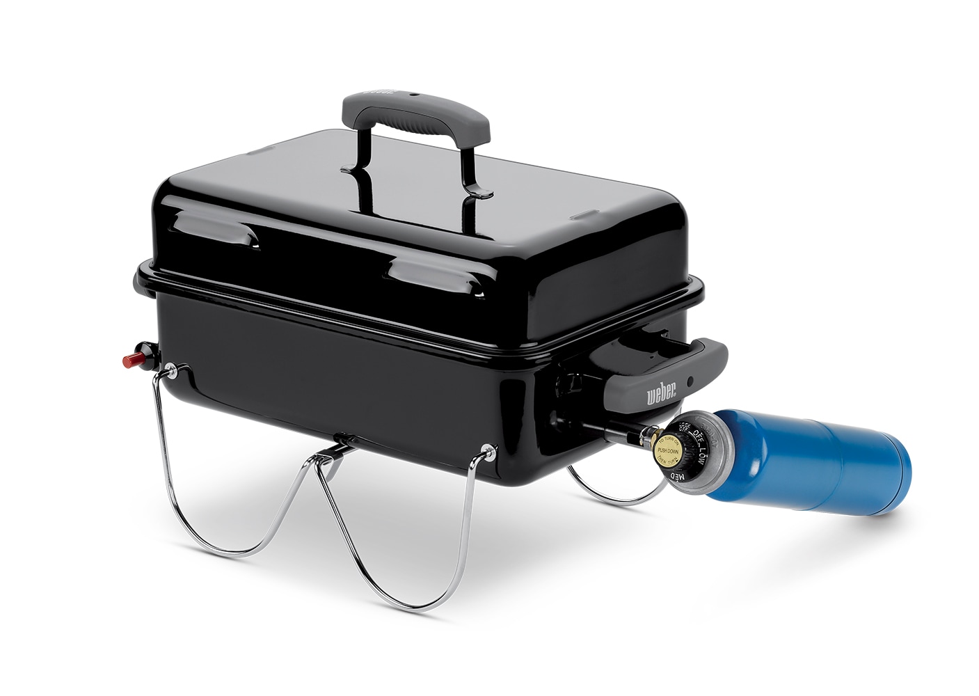 Weber 160-Sq in Black Portable Gas Grill the Grills at Lowes.com