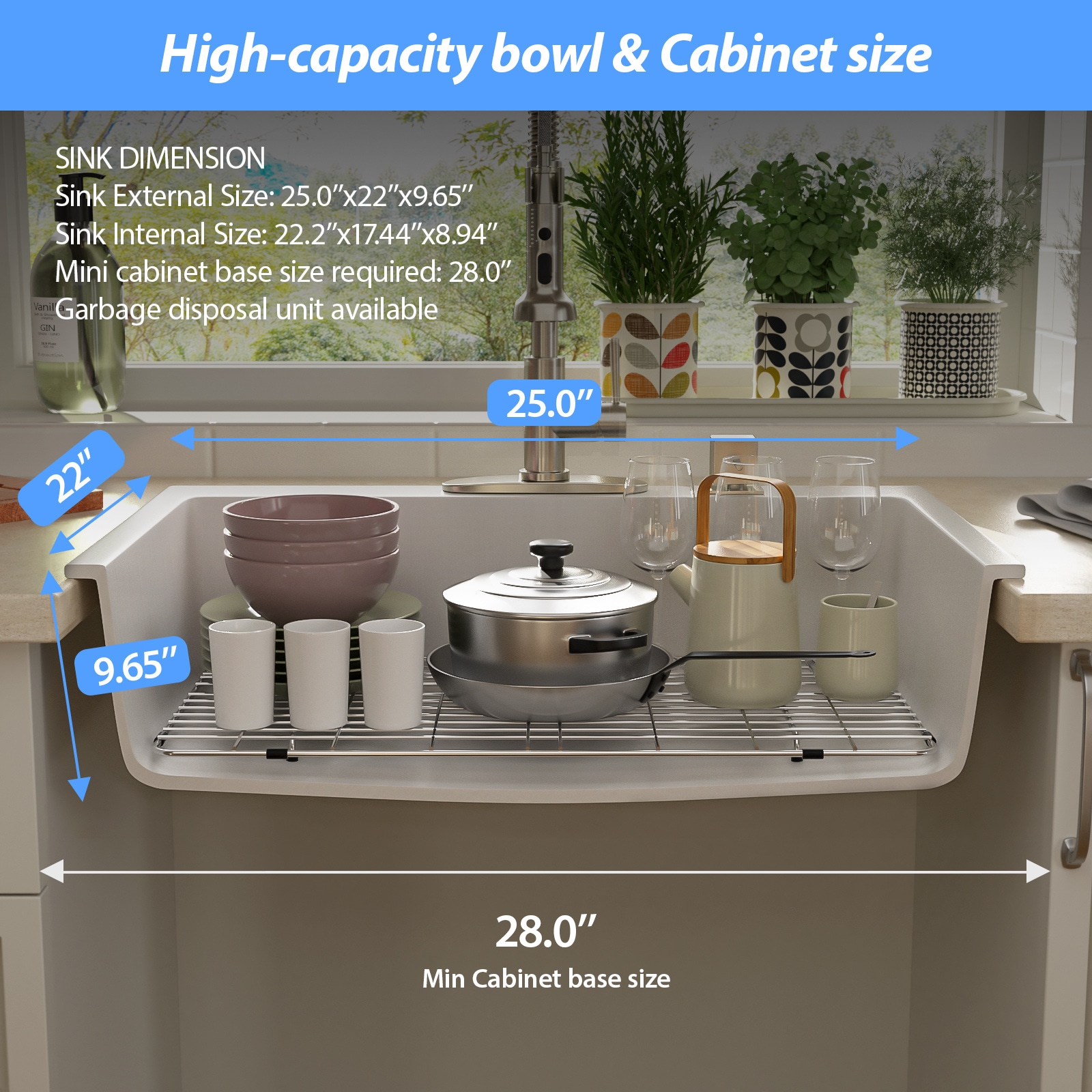 Lordear LD-SYSWHT25 Kitchen-Sinks - View #8