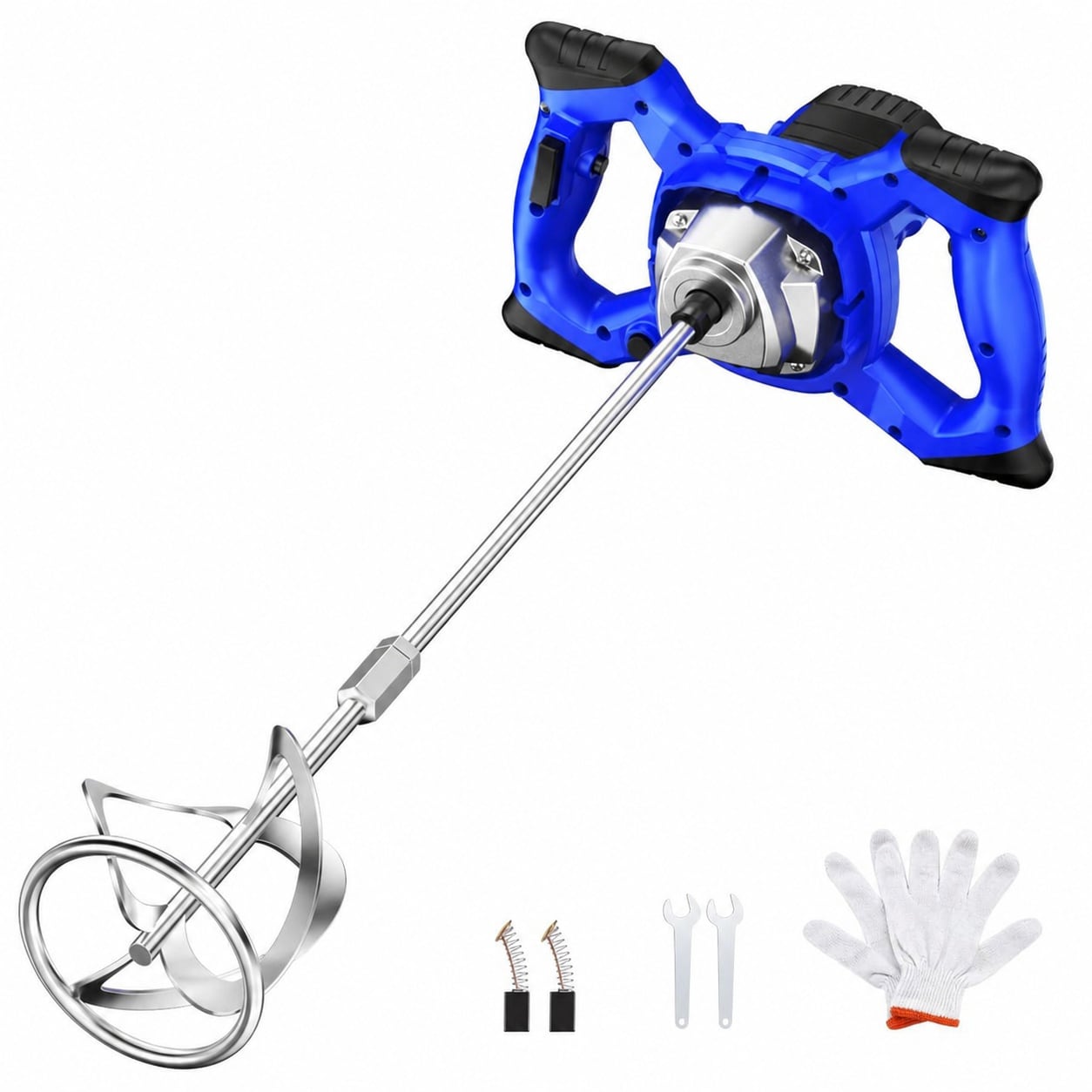 Ahfiwaso  2300W Handheld Electric Cement Mixer 6 Speed Portable Concrete Mortar Mud Paint Fodder Mixer with Dual Handle Overheat Protection 1