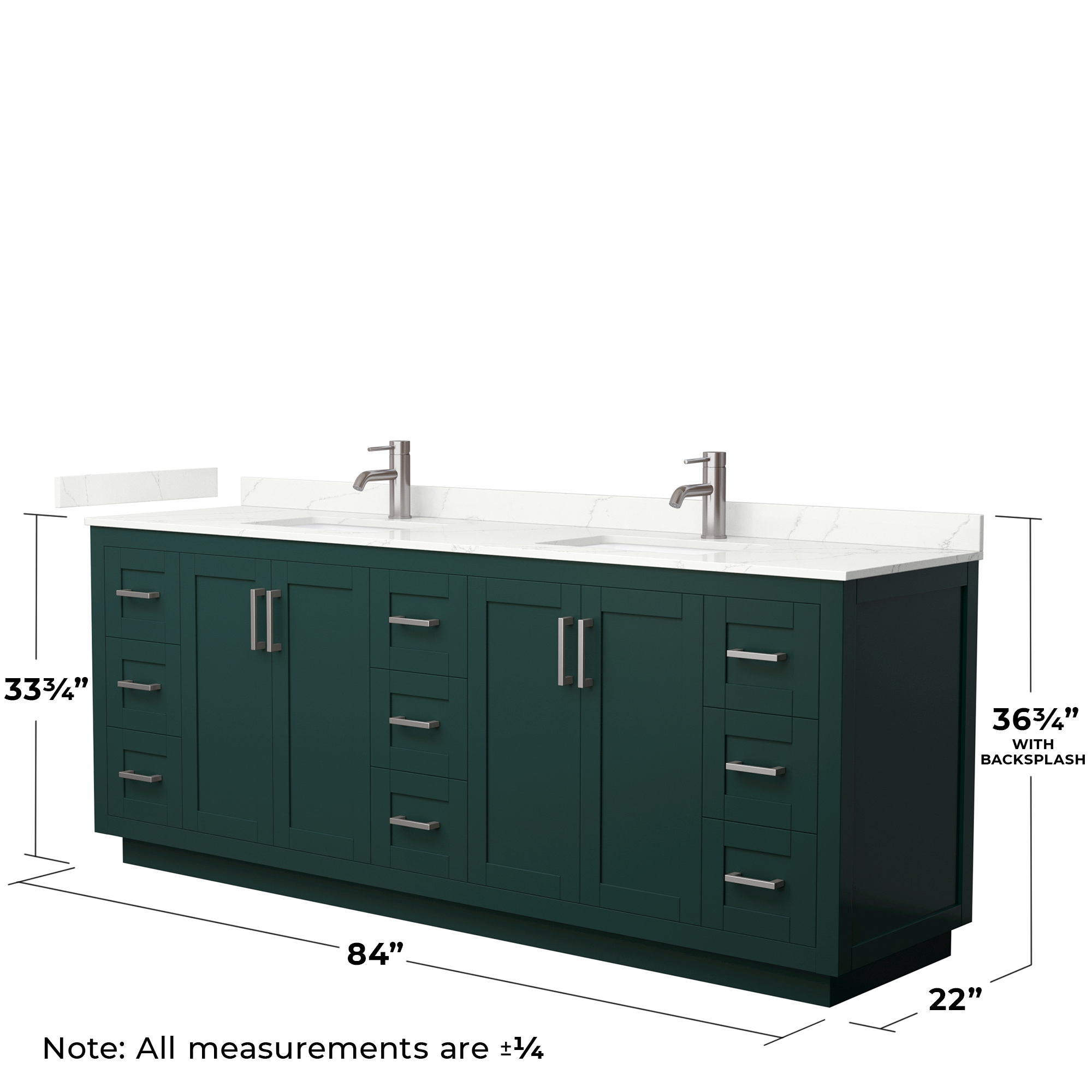 Wyndham Collection WCF292984DGEGTUNSM70 Bath-Vanity-Combo - View #6