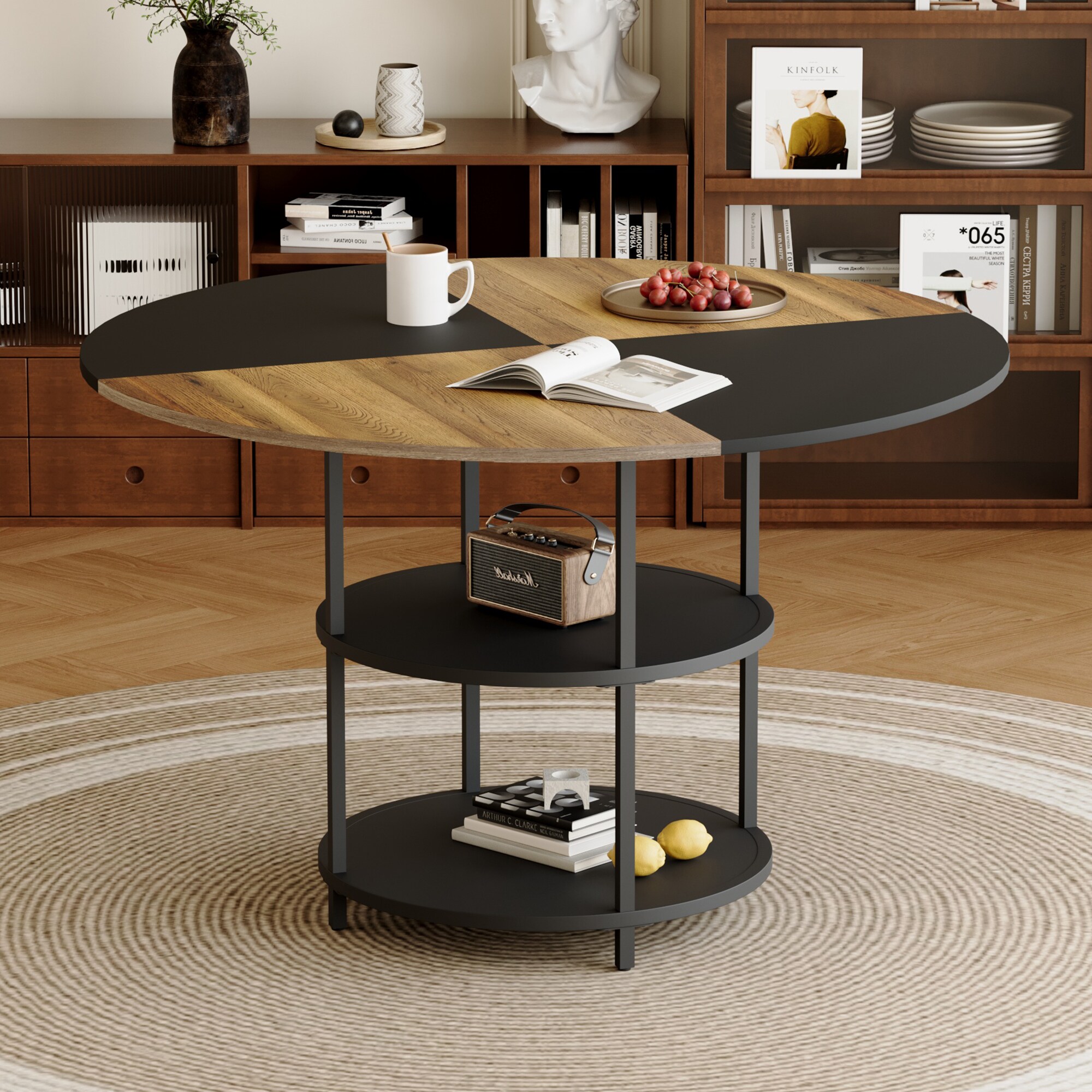 Tinyhomie 47 Point 3 Inch Diameter Modern Splicing Circular Dining ...