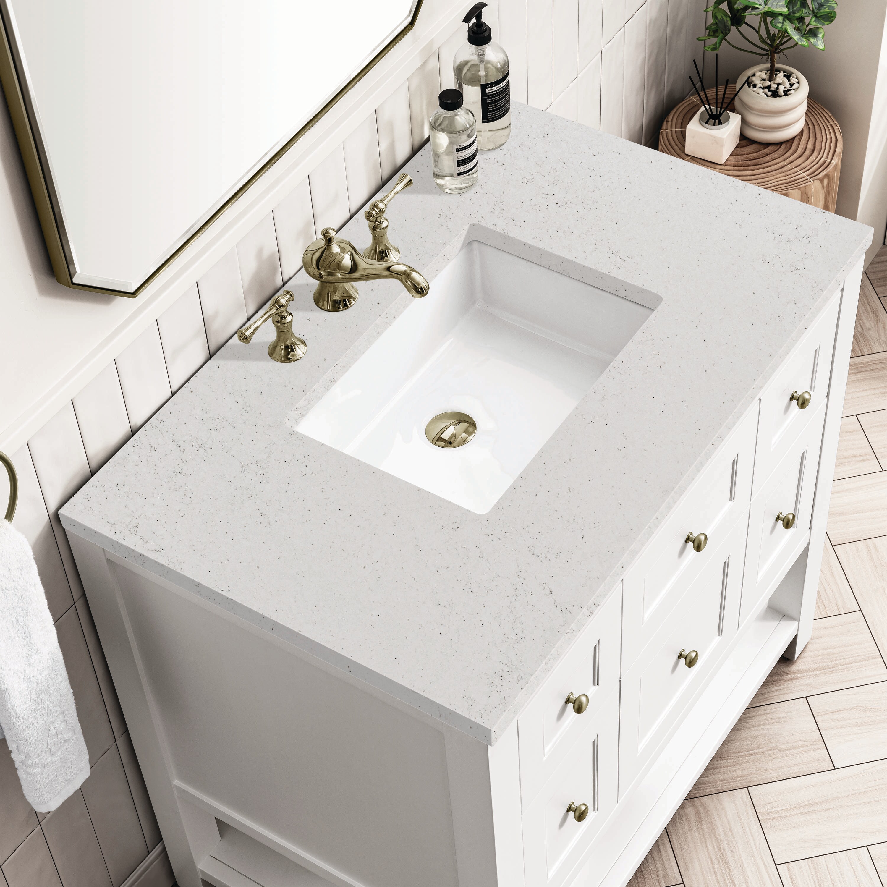 James Martin Vanities 330-V36-BW-3LDL Bath-Vanity-Combo - View #5