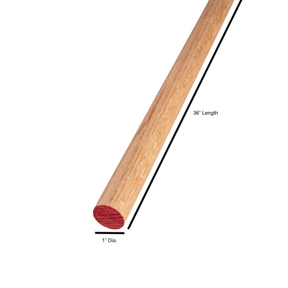 Hard-to-Find Fastener 1-1/4 x 36 Oak Dowel Rods