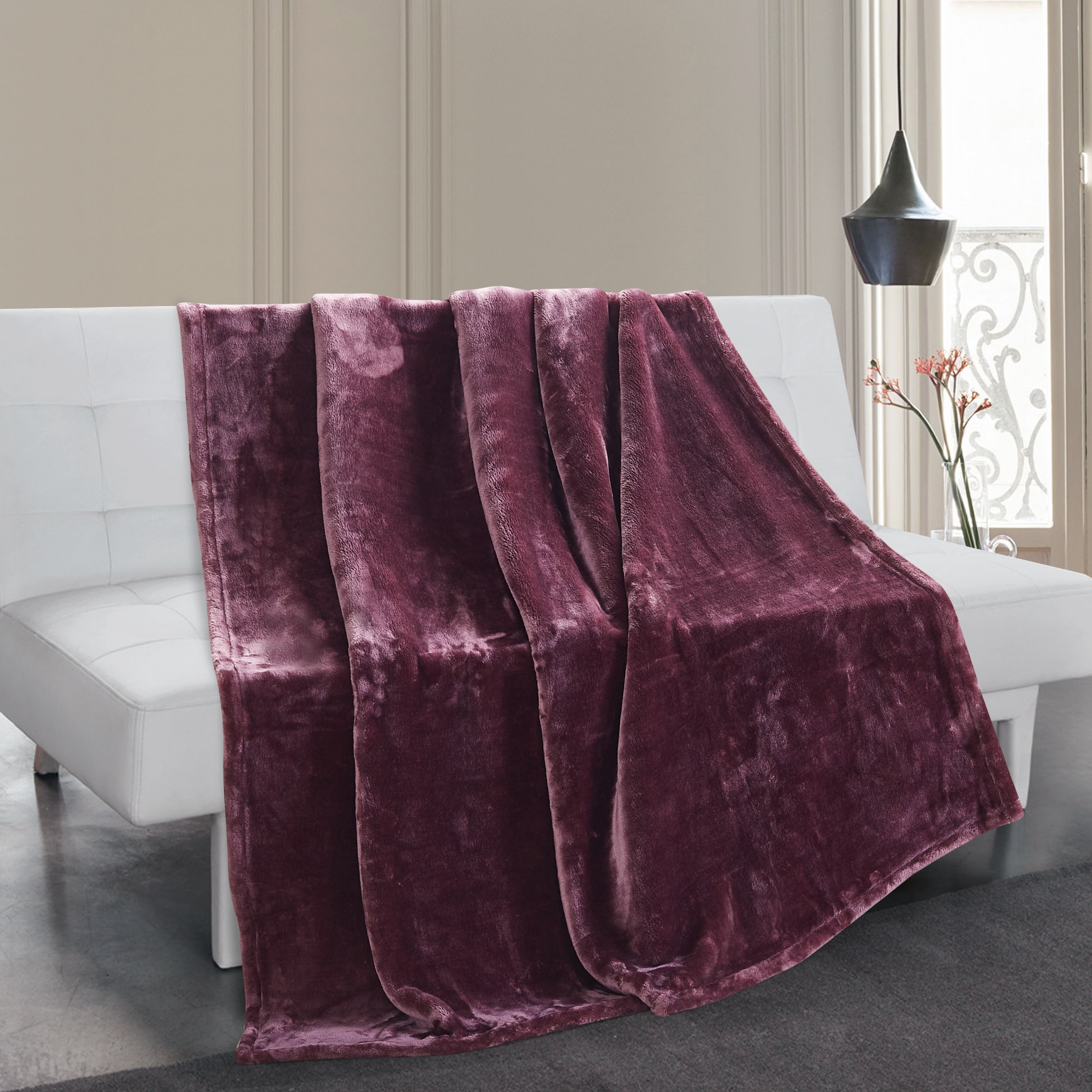 Thesis 00072 Merlot 50-in x 70-in Throw