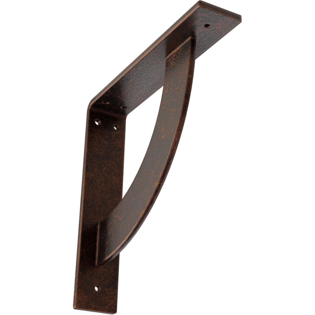 Ekena Millwork BKTM02X10X10BUACO Bulwark 10-in x 2-in x 10-in Antique copper Steel Mounting bracket