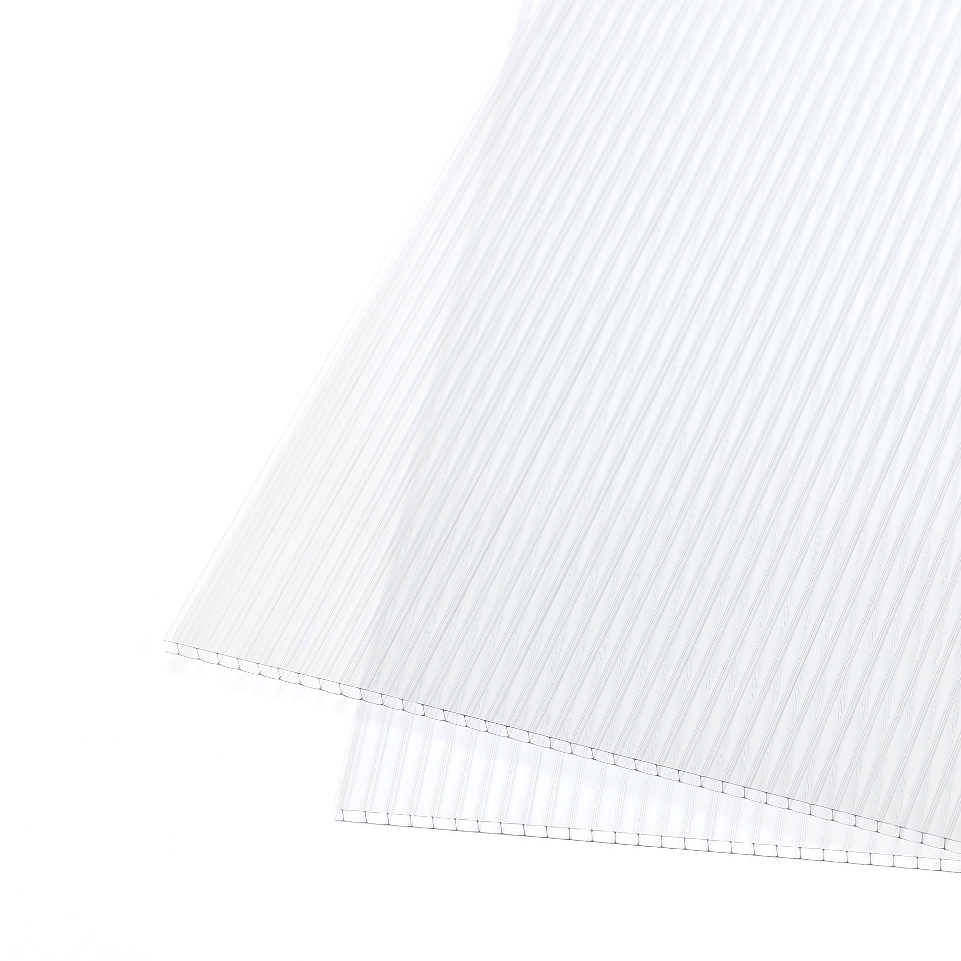 Aoodor 6Pcs 62in x 28in x 5mm Panel Polycarbonate Greenhouse Panels Waterproof UV Protected - Transparent