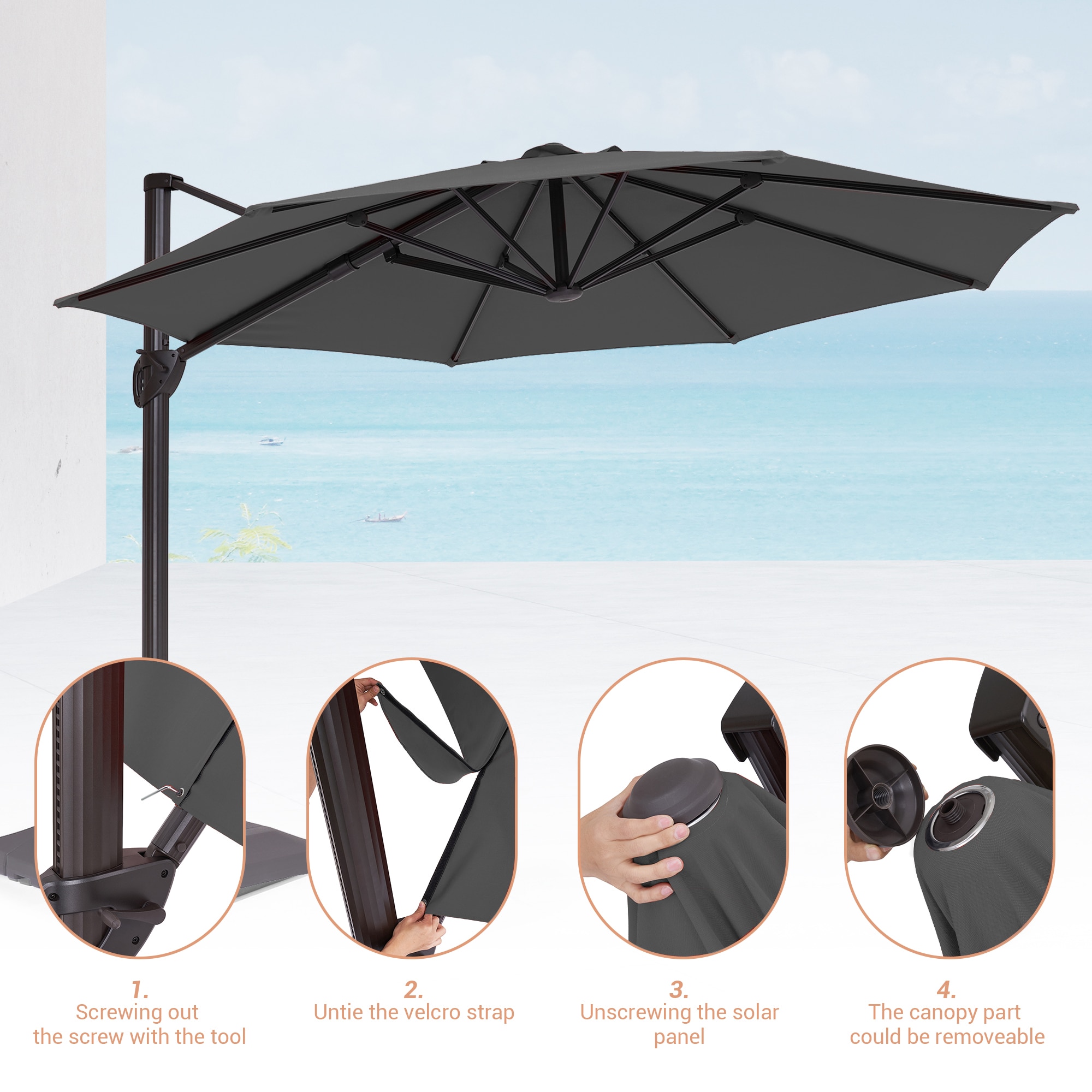ACEGOSES LW-1159RD-LED-WB Umbrellas-2 - View #7