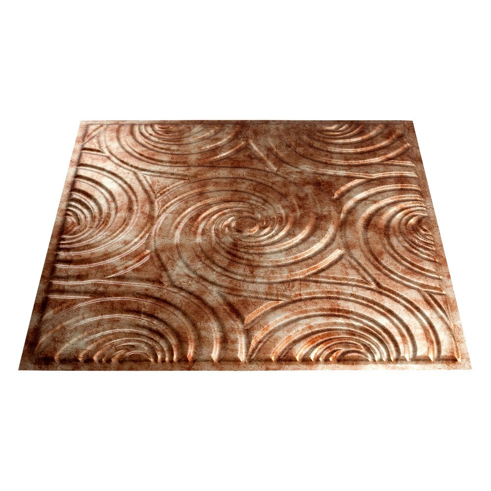 Fasade G73-17 24-in x 24-in Typhoon Bermuda Bronze PVC Surface-mount Ceiling Tile (1-Pack, 4-sq ft / Case)