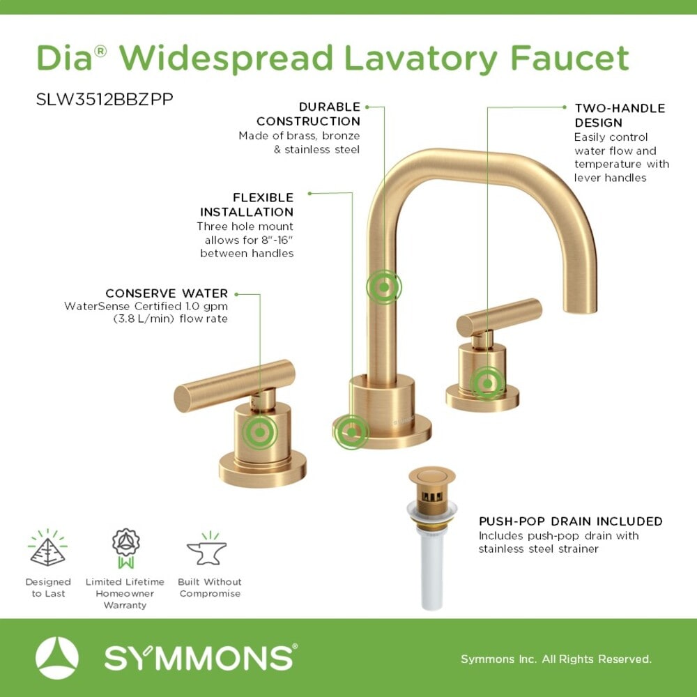Symmons SLW3512BBZPP Lavatory-Faucets - View #4