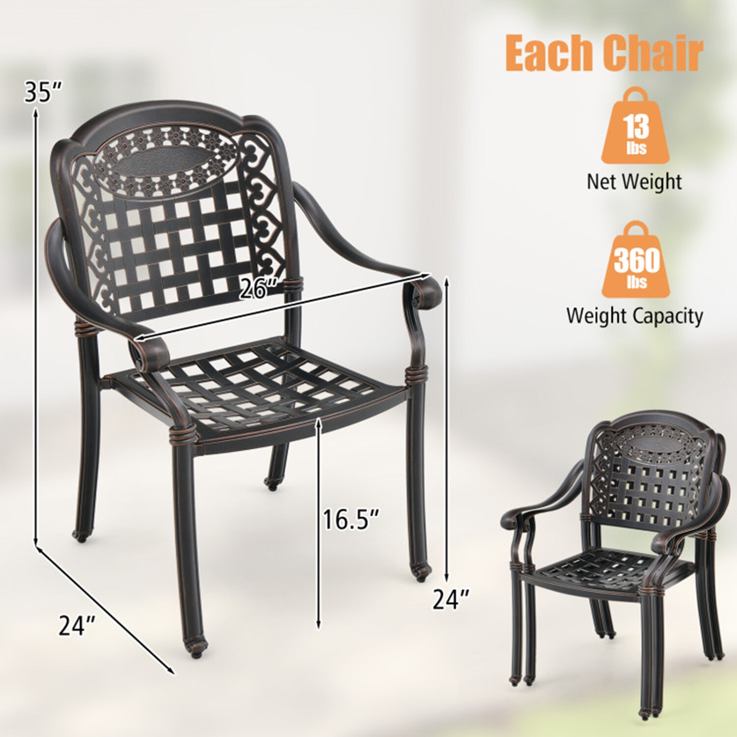 Dimakai DK-XG27CDF681 Patio-Chairs - View #8
