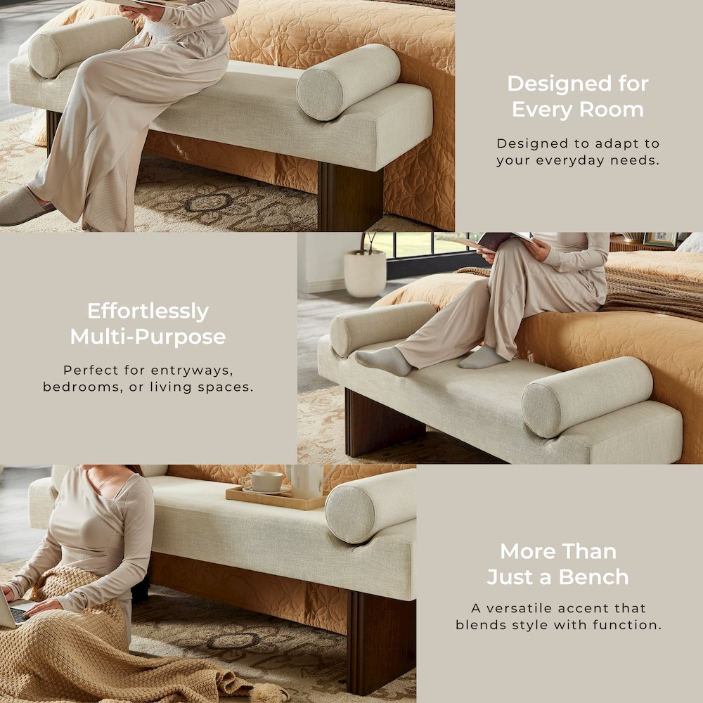 Roundhill Furniture BG4111910 bench - View #3