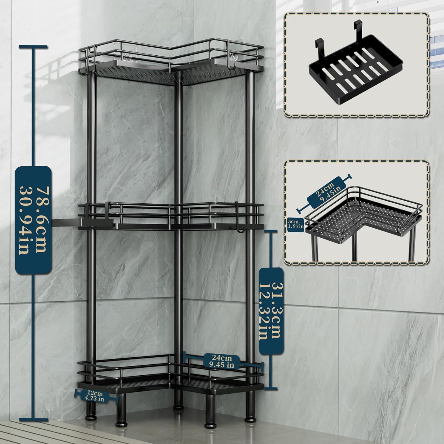 Lovav 5749848288946 Bathroom-Shelves - View #5