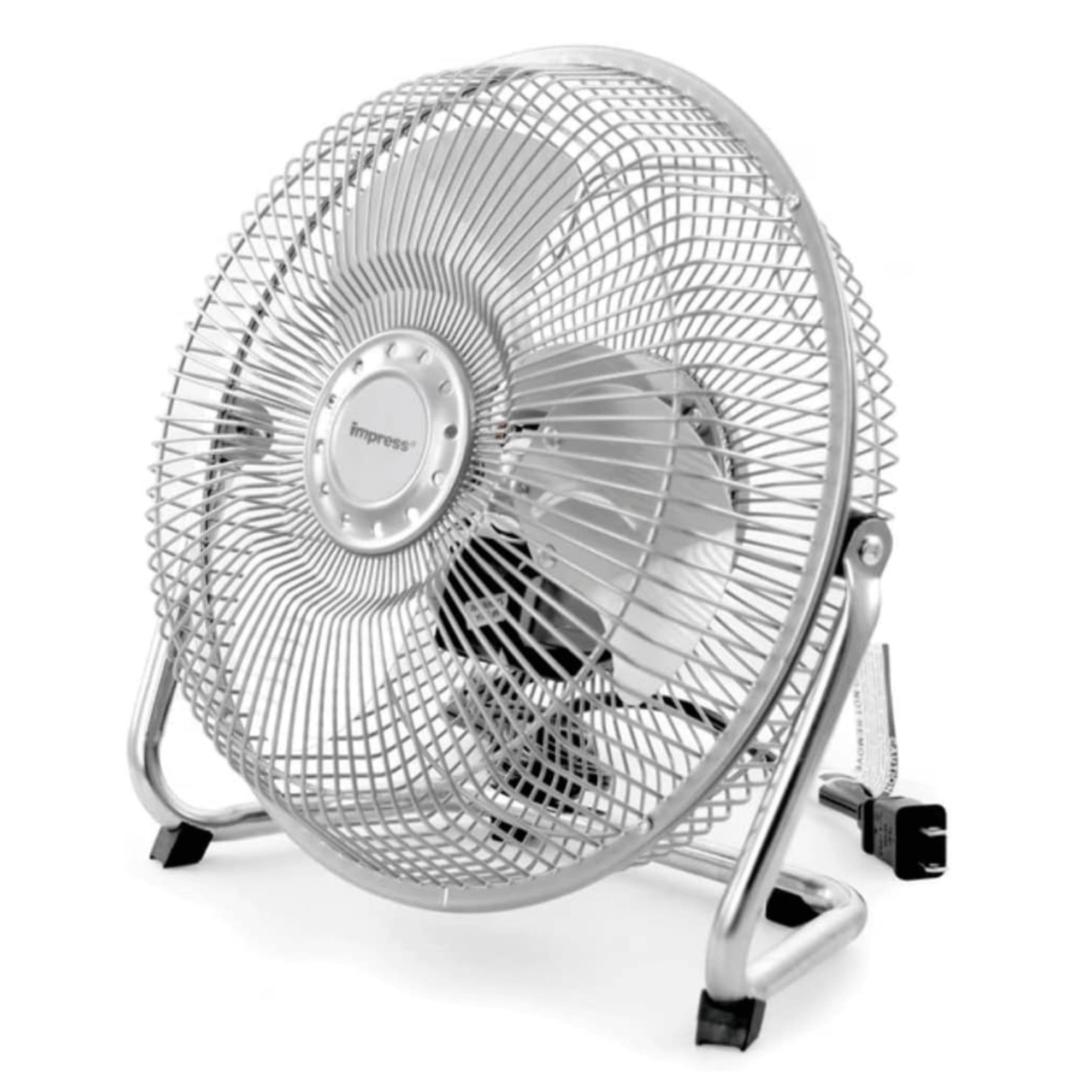 Siavonce XHHA6FSJ 9-in 1 -Volt Indoor Silver Desk Fan Battery Not Included Charger Not Included