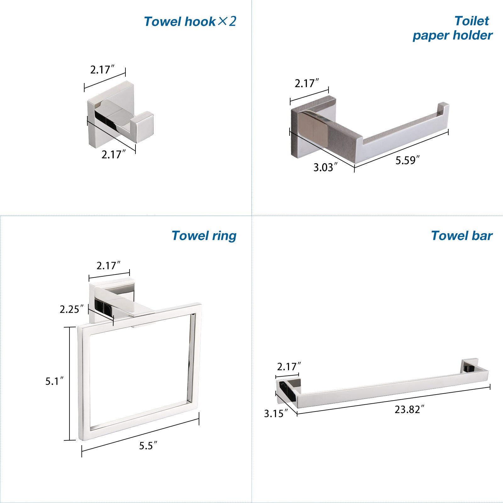 Vanityfus VF-SSW-72327 Decorative-Bath-Hardware-Kits - View #3