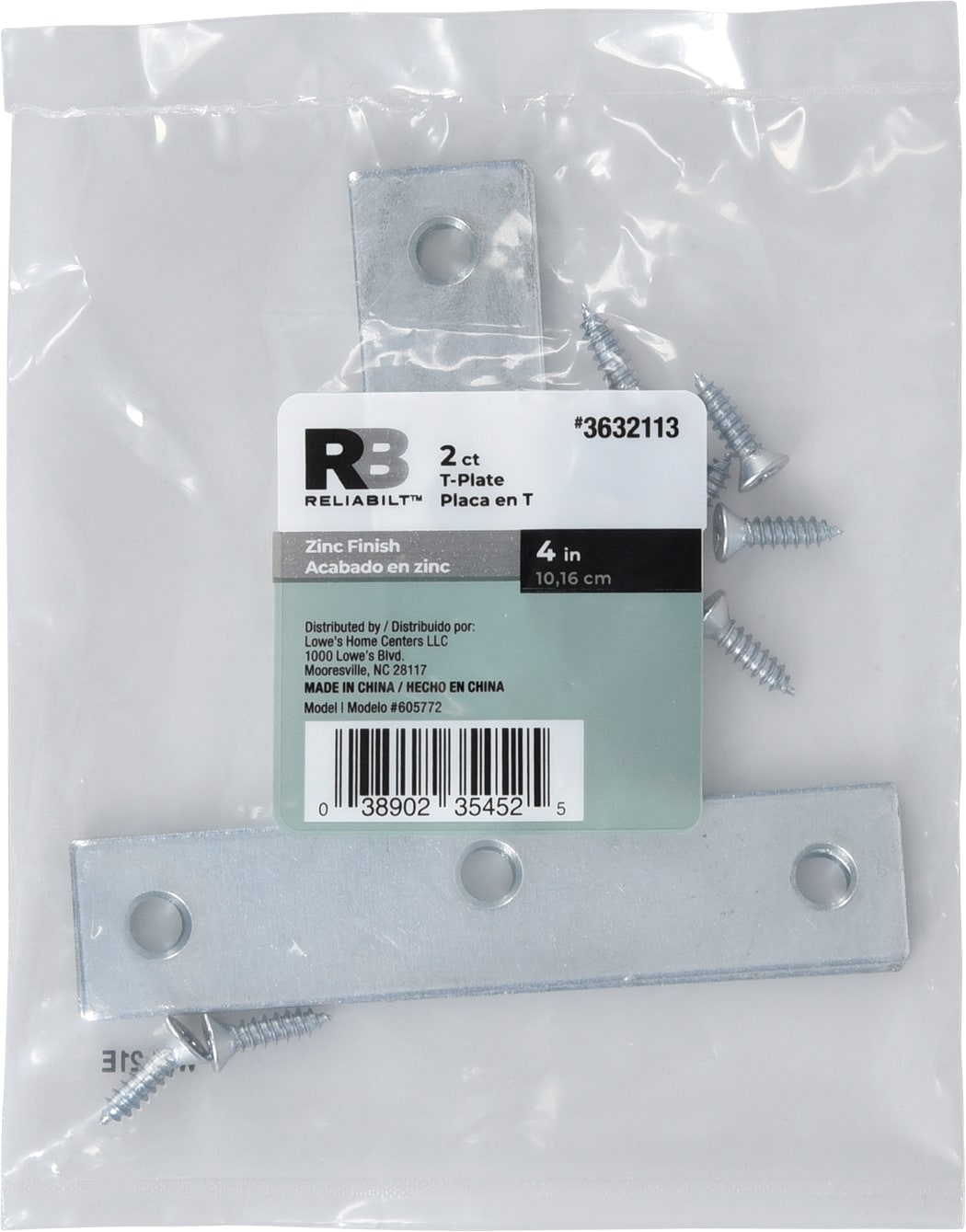 RELIABILT 605772 Mending-Plates-Brackets-Braces - View #3